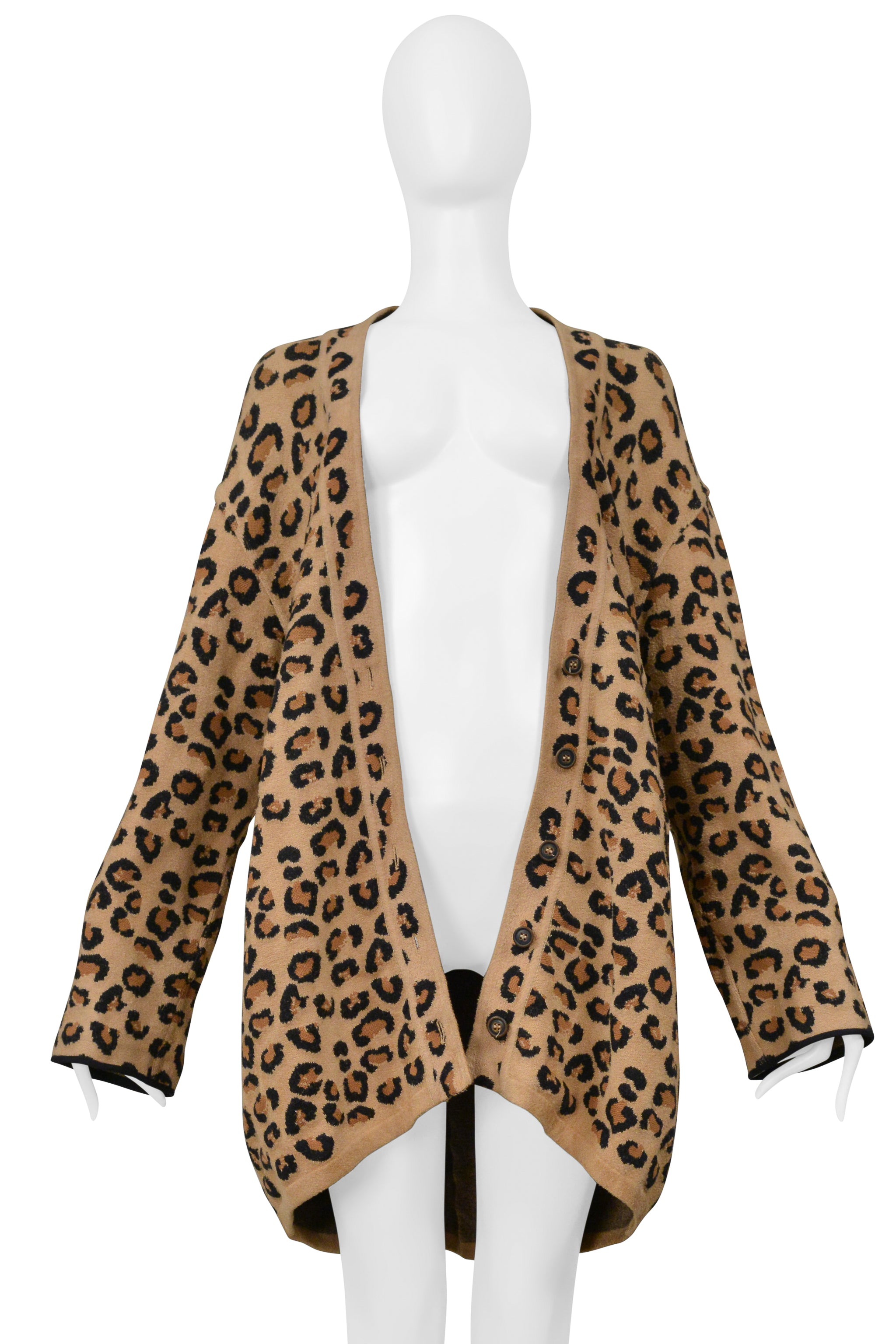 ALAIA OVERSIZED LEOPARD CARDIGAN 1991