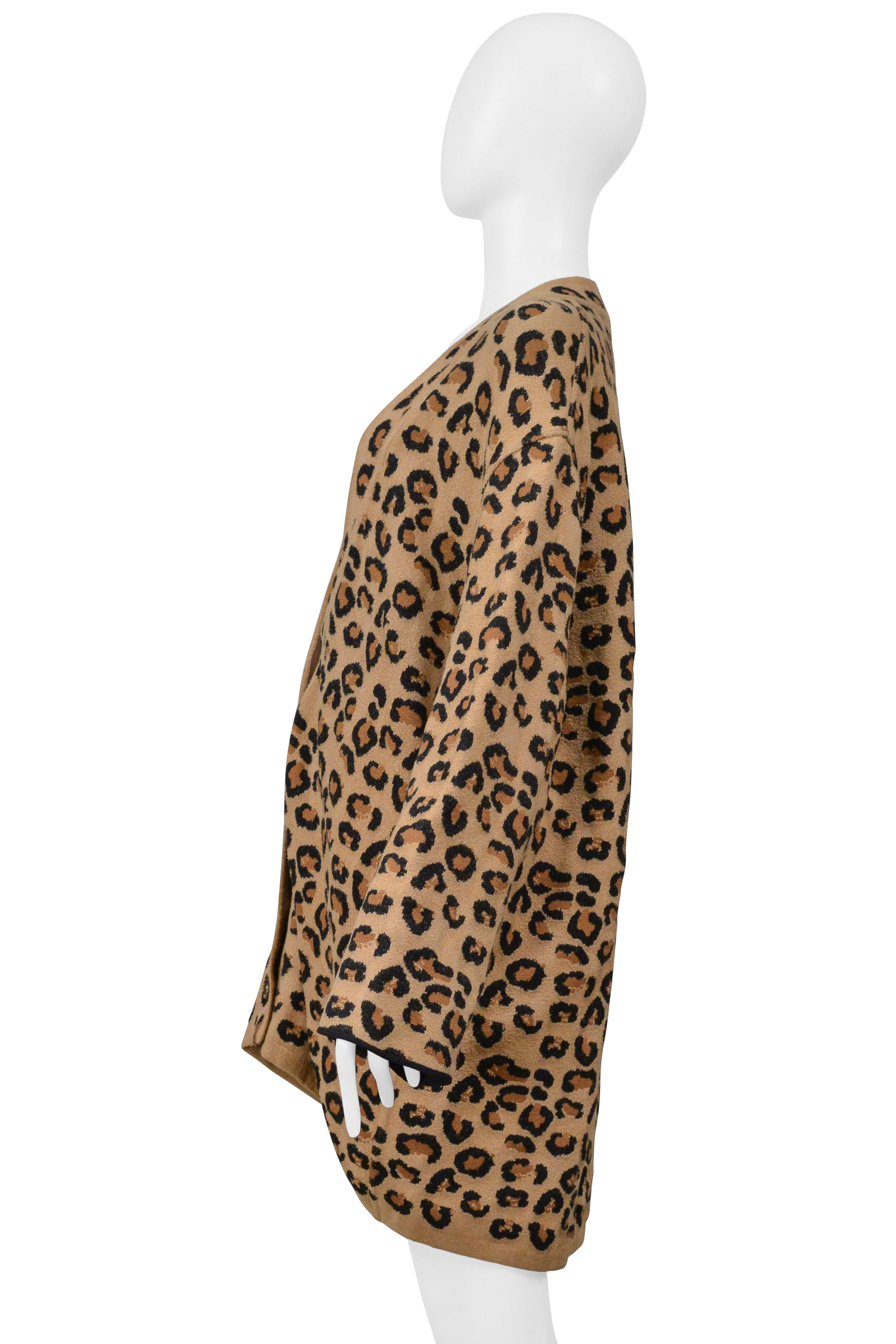 ALAIA OVERSIZED LEOPARD CARDIGAN 1991