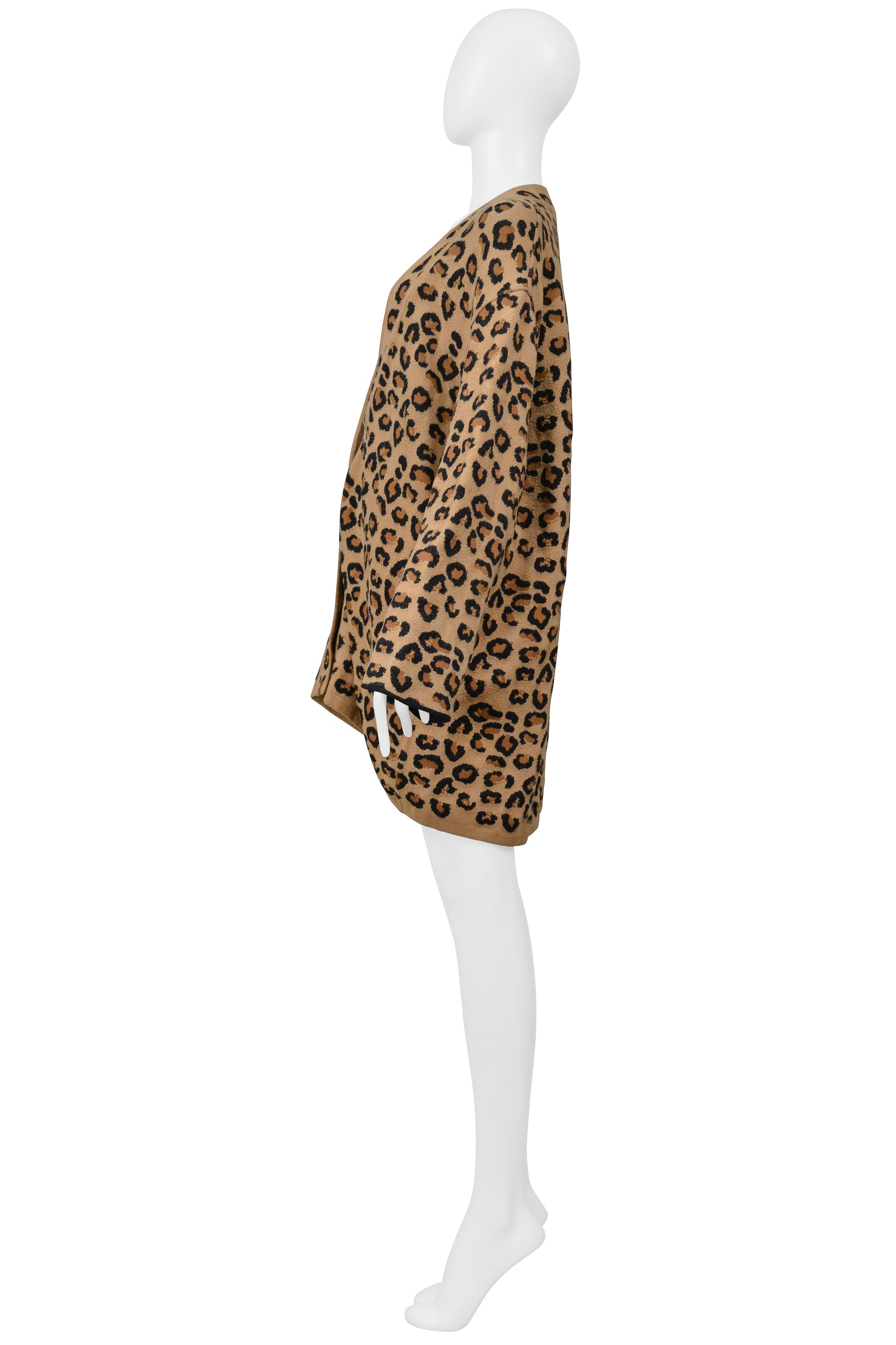 ALAIA OVERSIZED LEOPARD CARDIGAN 1991