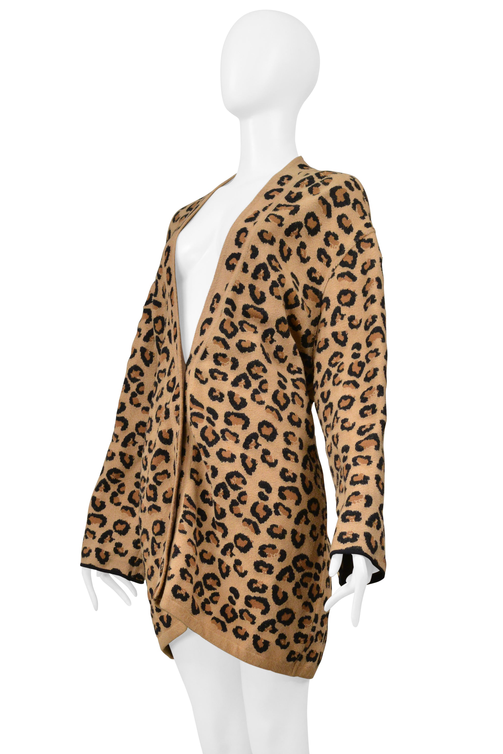 ALAIA OVERSIZED LEOPARD CARDIGAN 1991