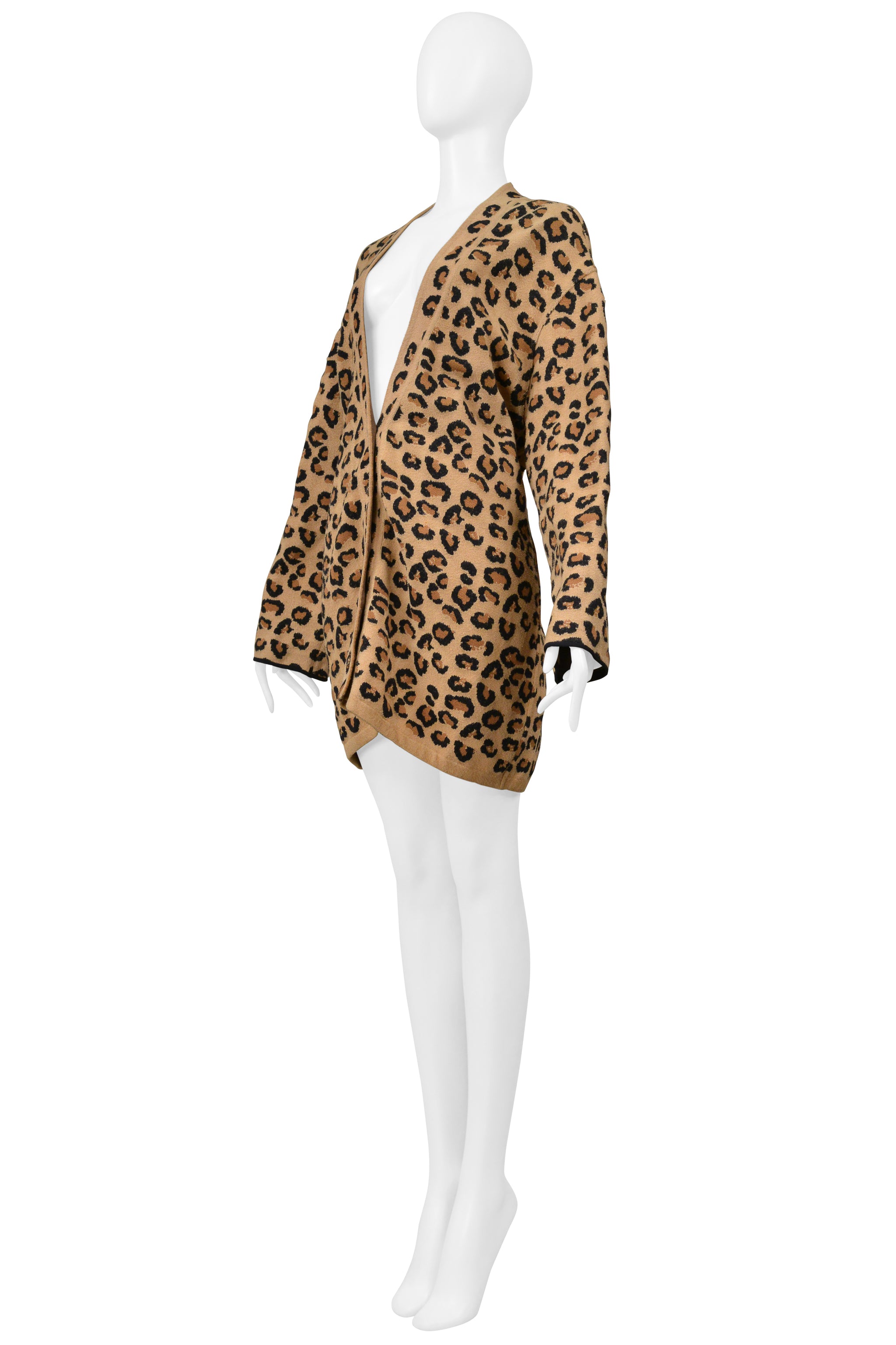 ALAIA OVERSIZED LEOPARD CARDIGAN 1991