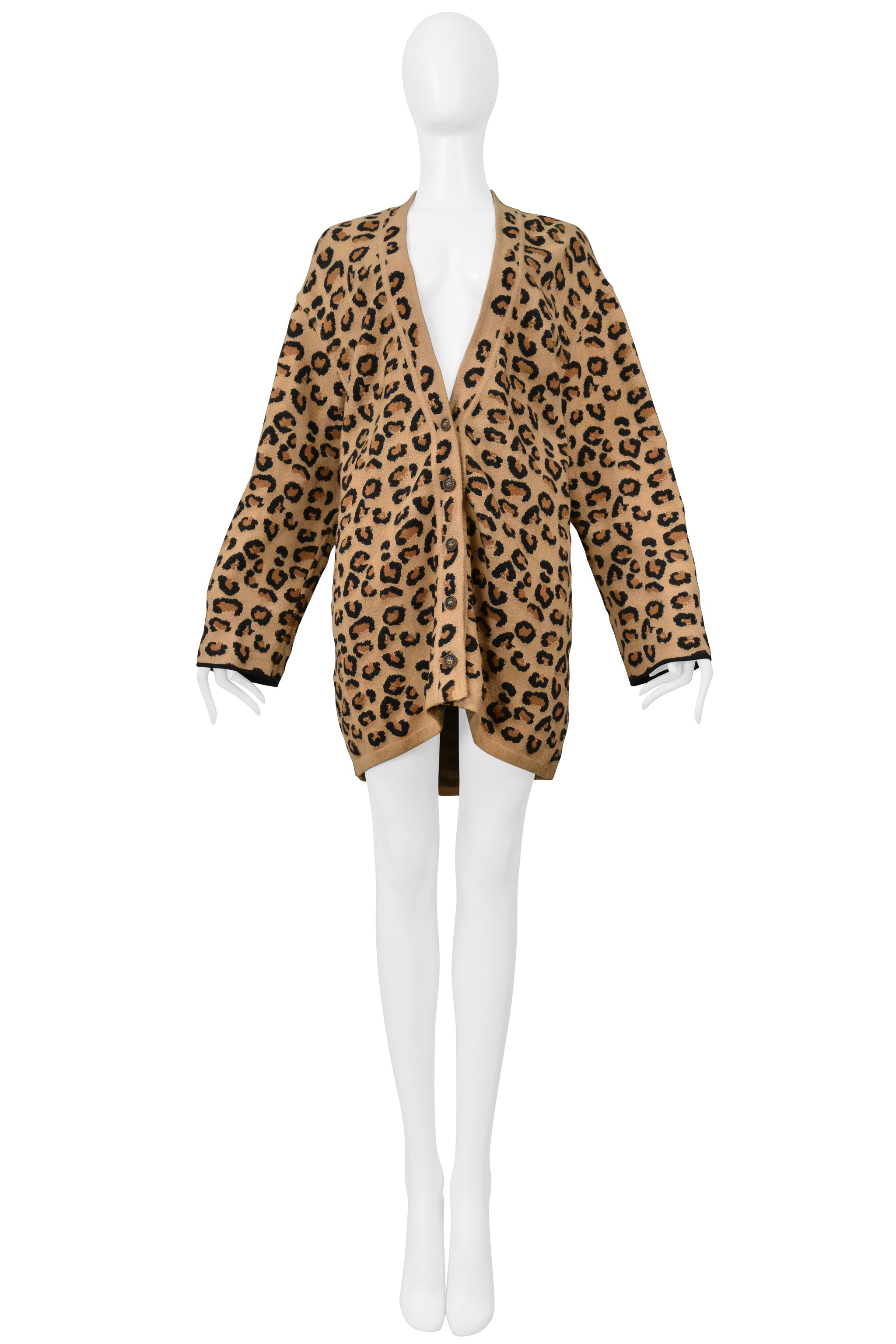 ALAIA OVERSIZED LEOPARD CARDIGAN 1991
