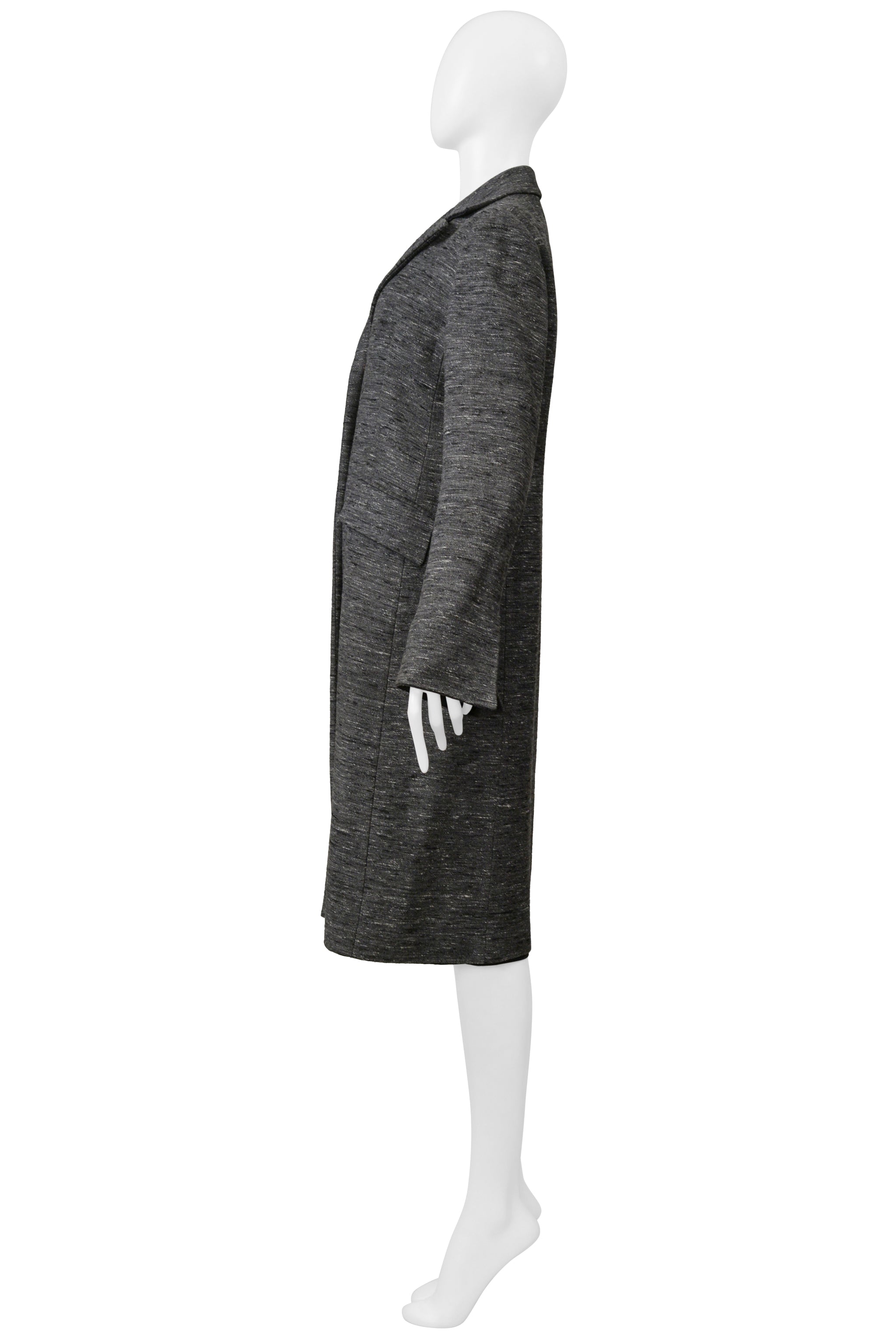 ALBERTA FERRETTI GREY MELANGE COAT
