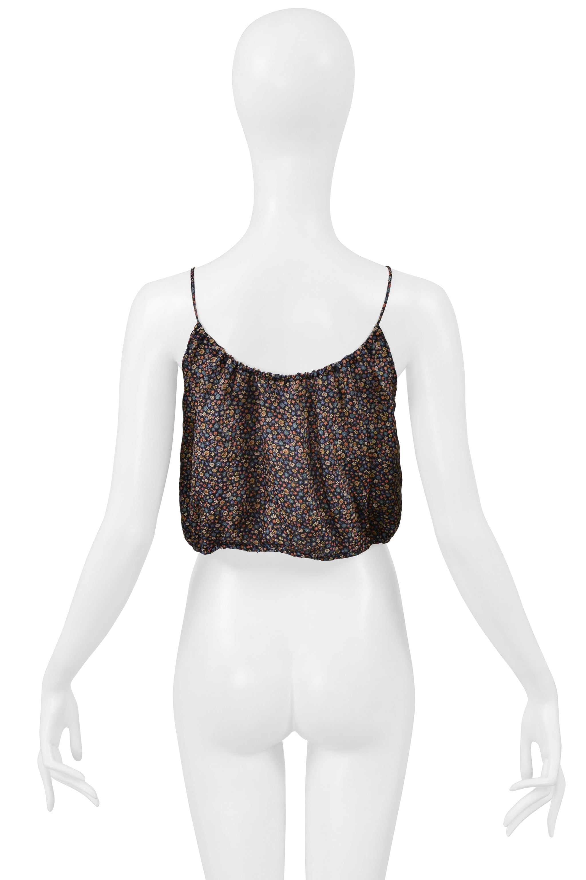 ANNA SUI FLORAL MINI TANK WITH TIES