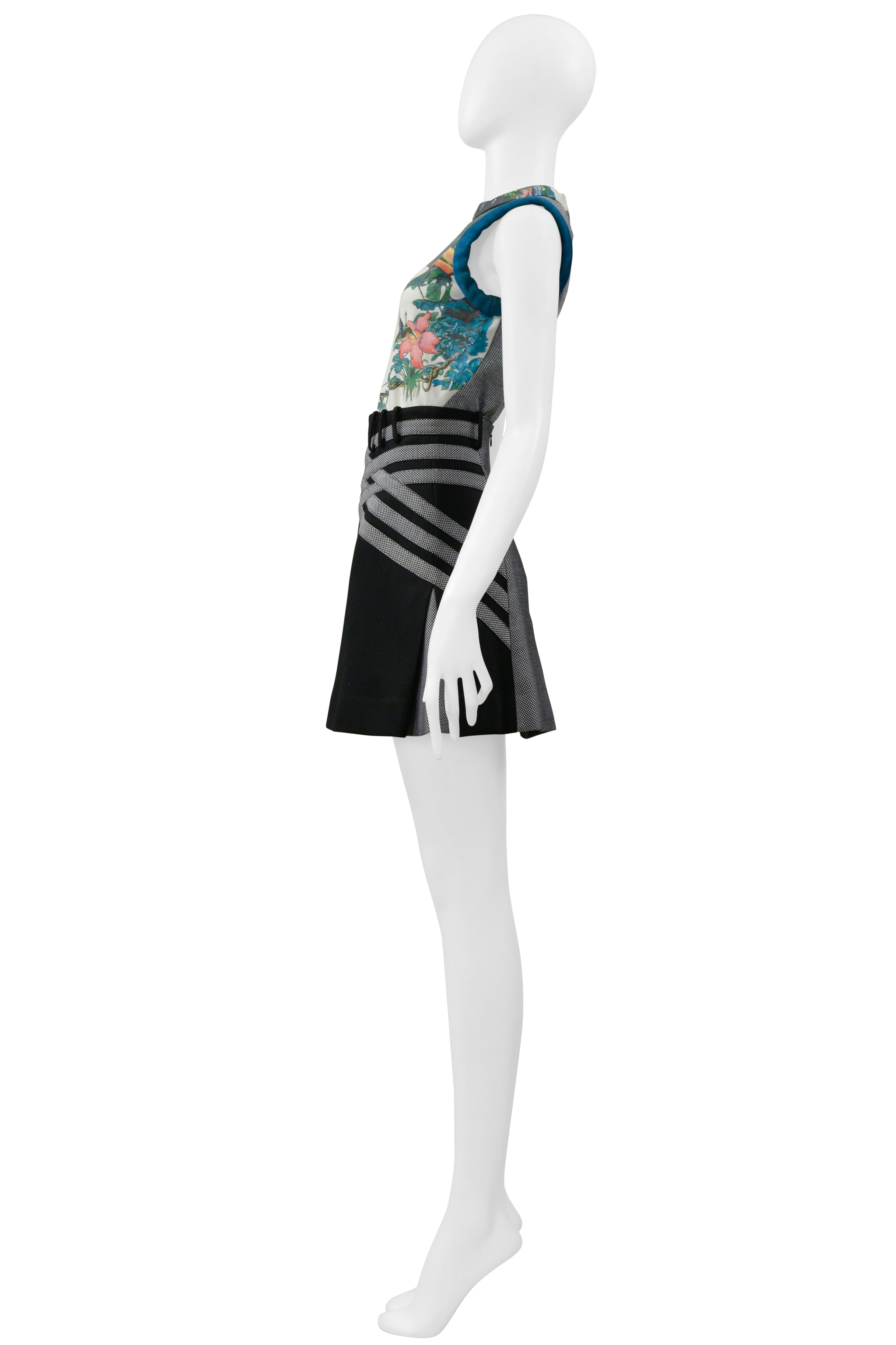 BALENCIAGA BY NICOLAS GHESQUIERE SCUBA TOP & SKIRT 2003