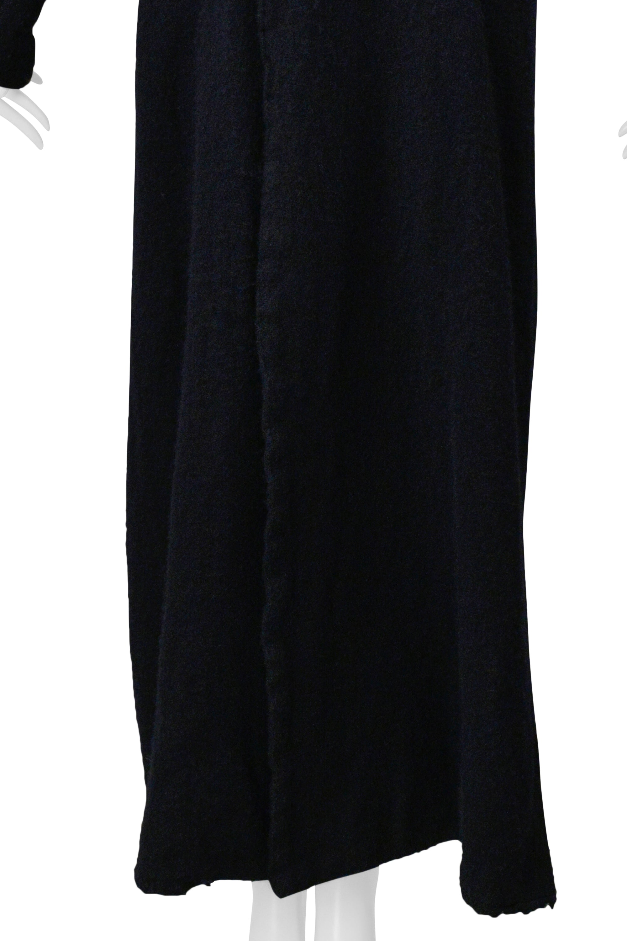 COMME DES GARCONS DARK NAVY DOUBLE BREASTED WOOL COAT 1999-2000