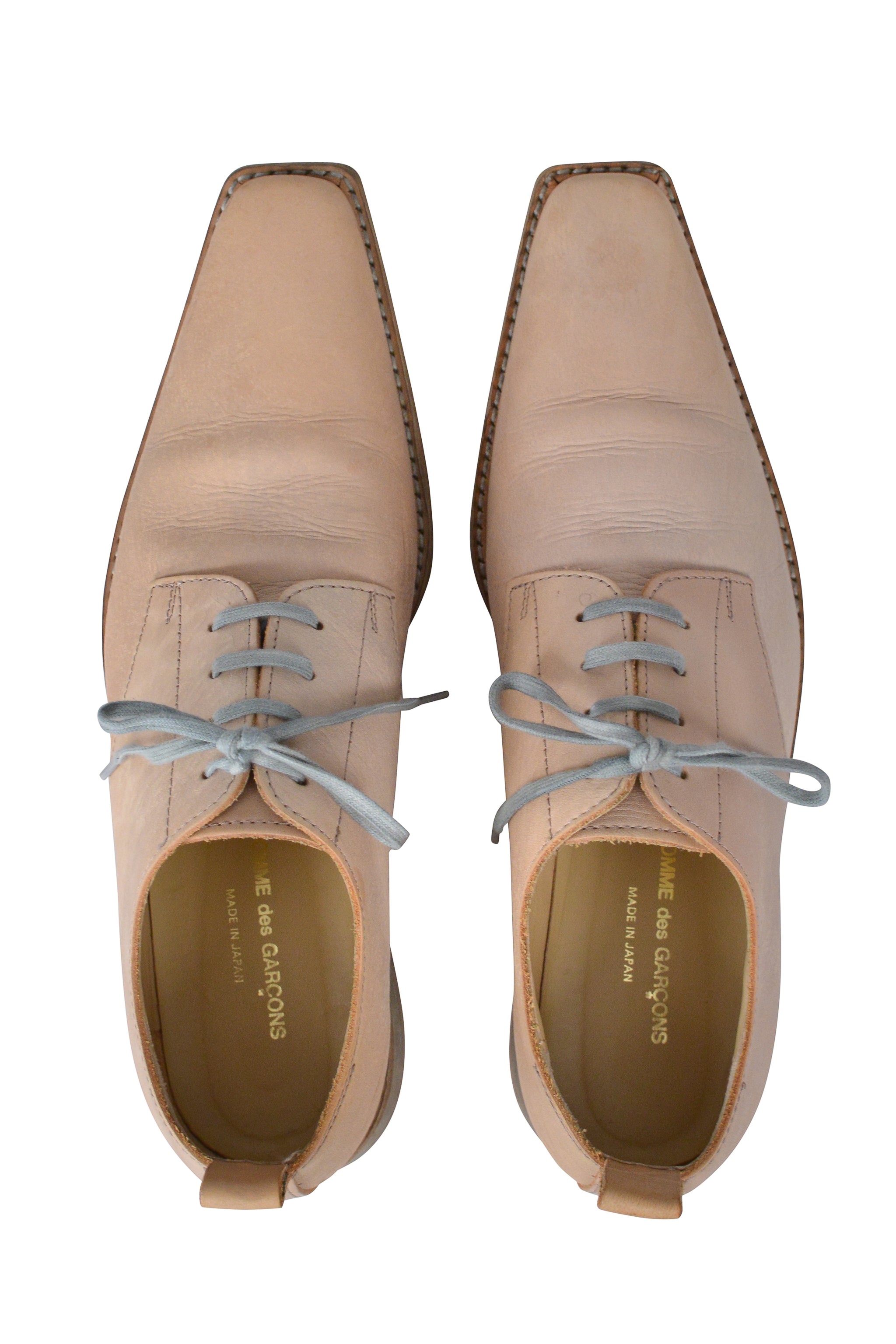 COMME DES GARCONS TAN LACE UP SHOES 2001