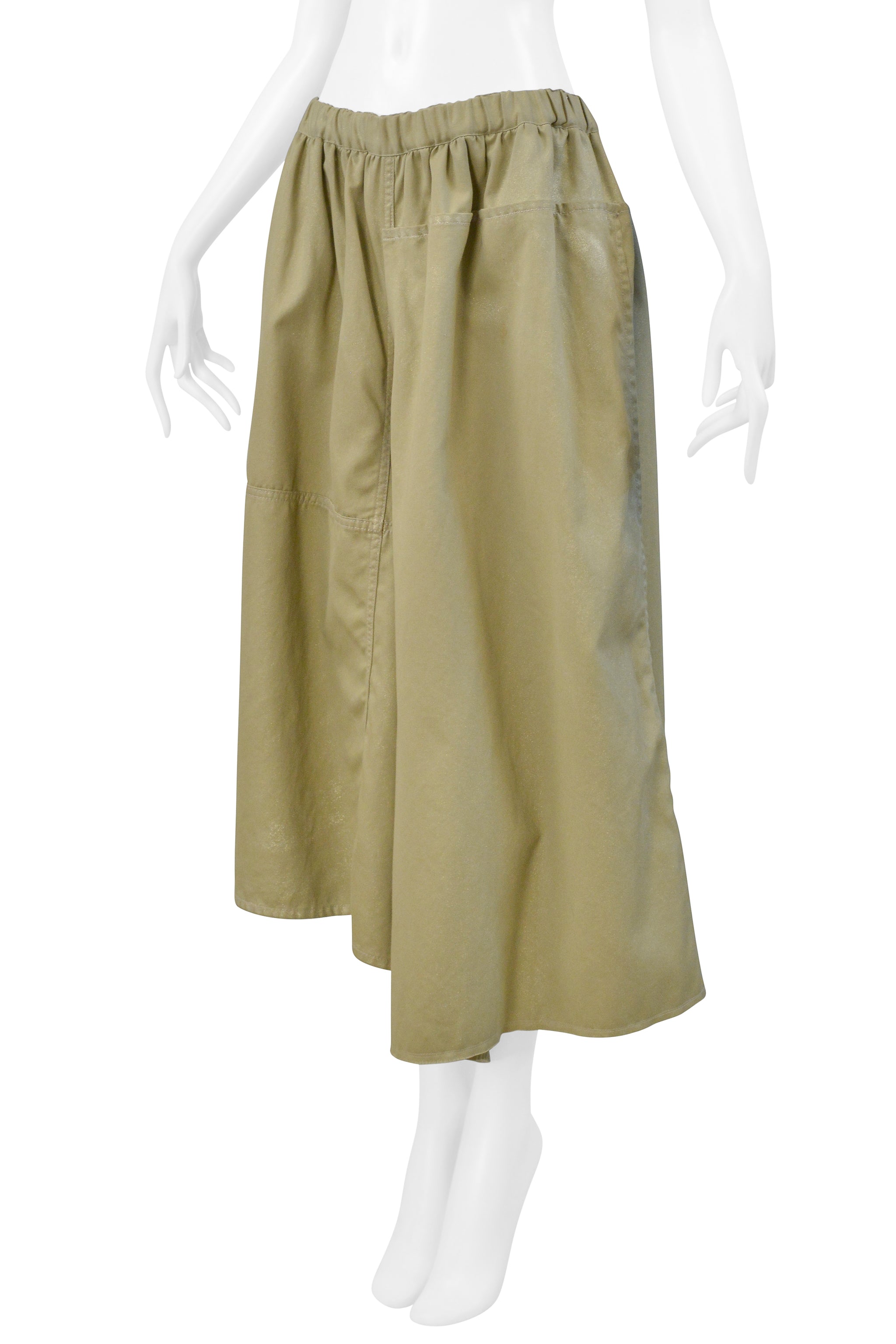COMME DES GARCONS KHAKI ASYMMETRICAL PANTS 2004