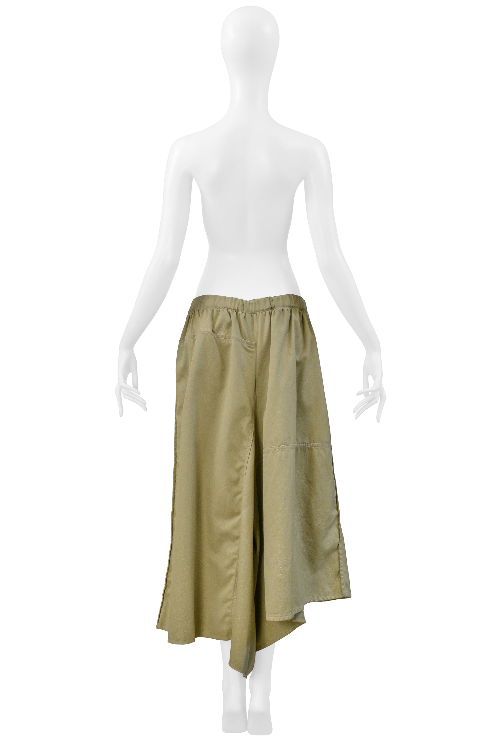 COMME DES GARCONS KHAKI ASYMMETRICAL PANTS 2004