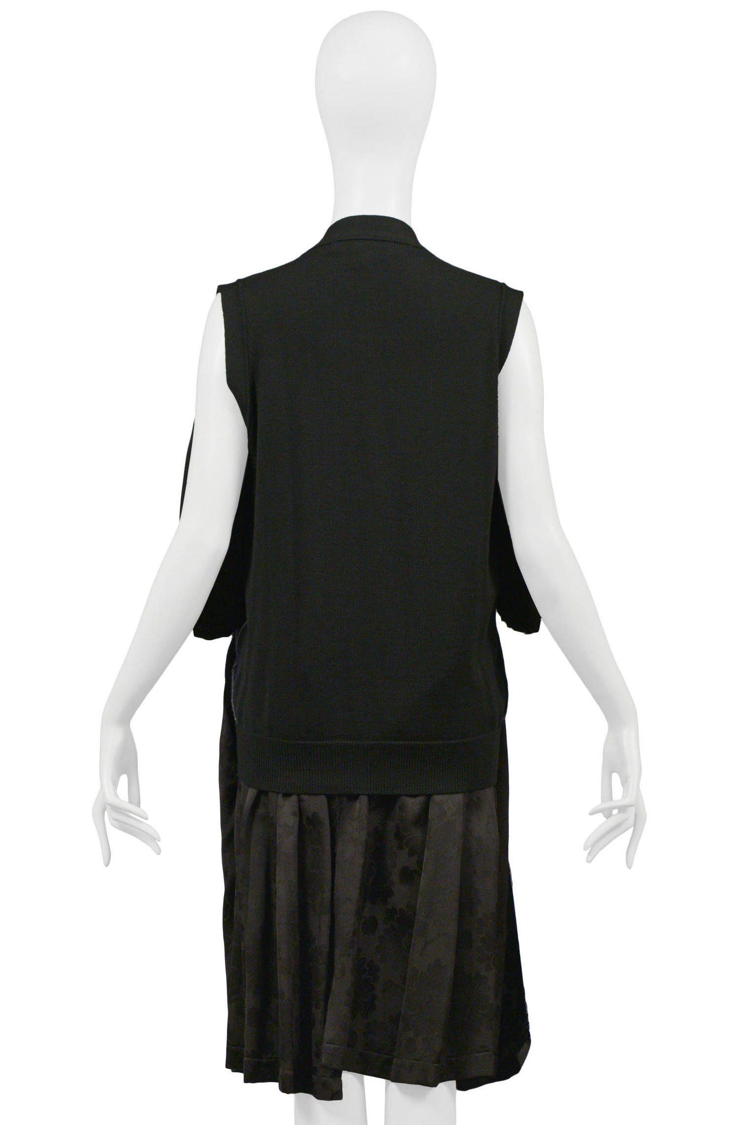 COMME DES GARCONS ARGYLE SWEATER WITH DRESS ATTACHED 2006