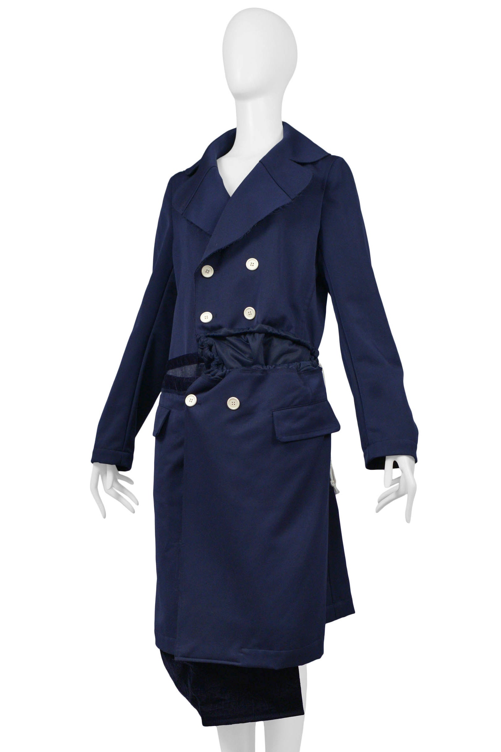 COMME DES GARCONS BLUE DECONSTRUCTED COAT 2008