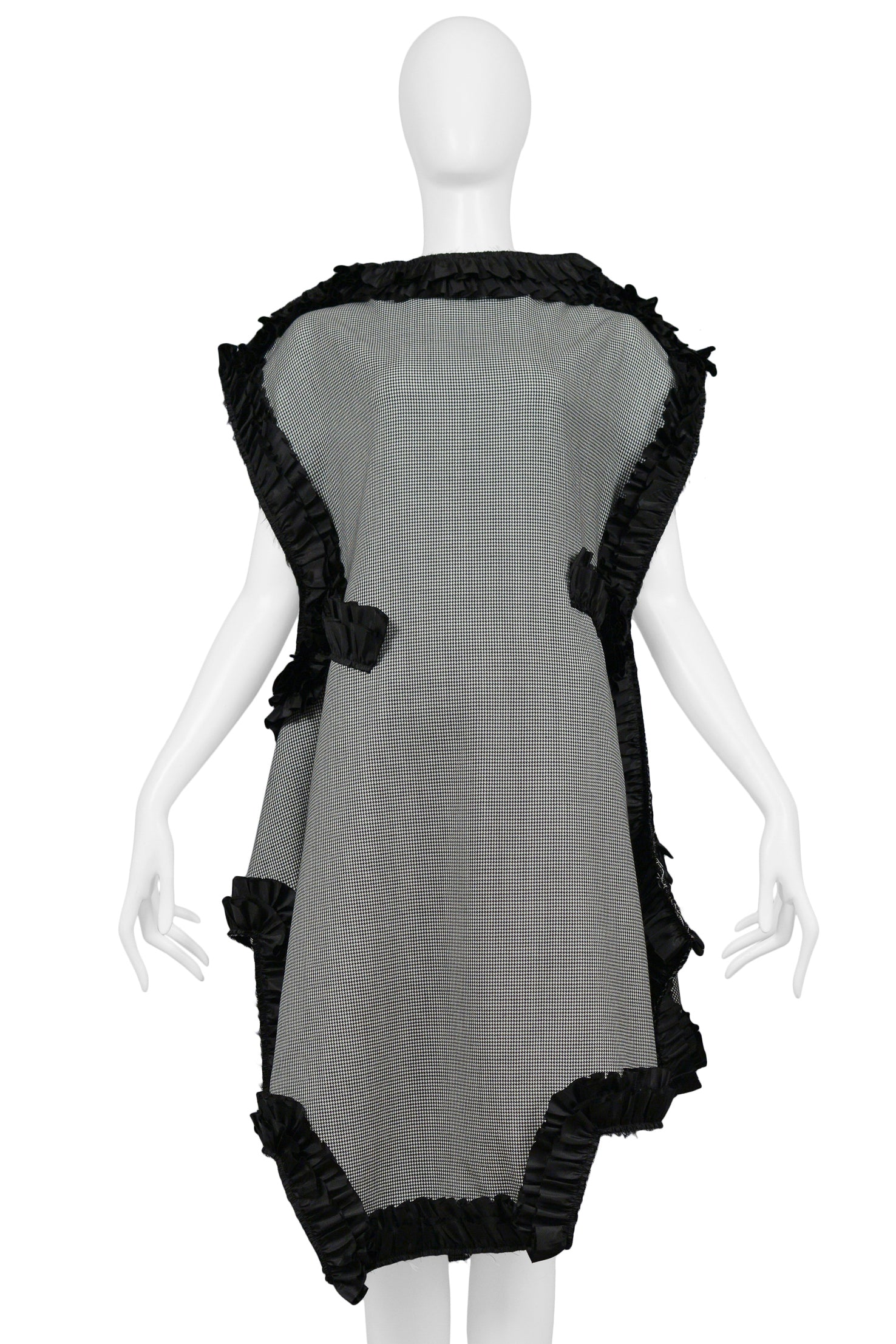 COMME DES GARCONS HOUNDSTOOTH CHECK RIBBON DRESS 2013