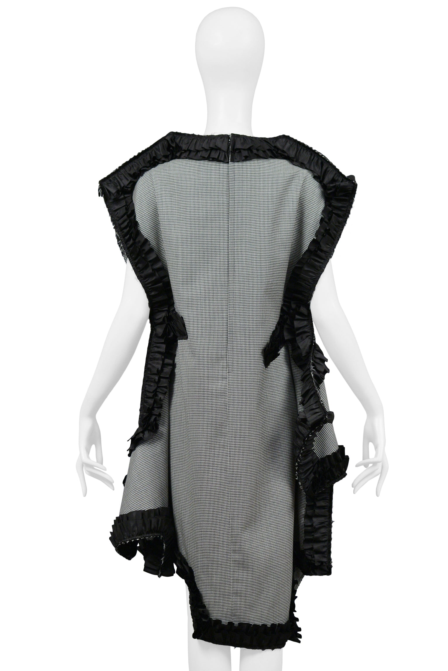 COMME DES GARCONS HOUNDSTOOTH CHECK RIBBON DRESS 2013