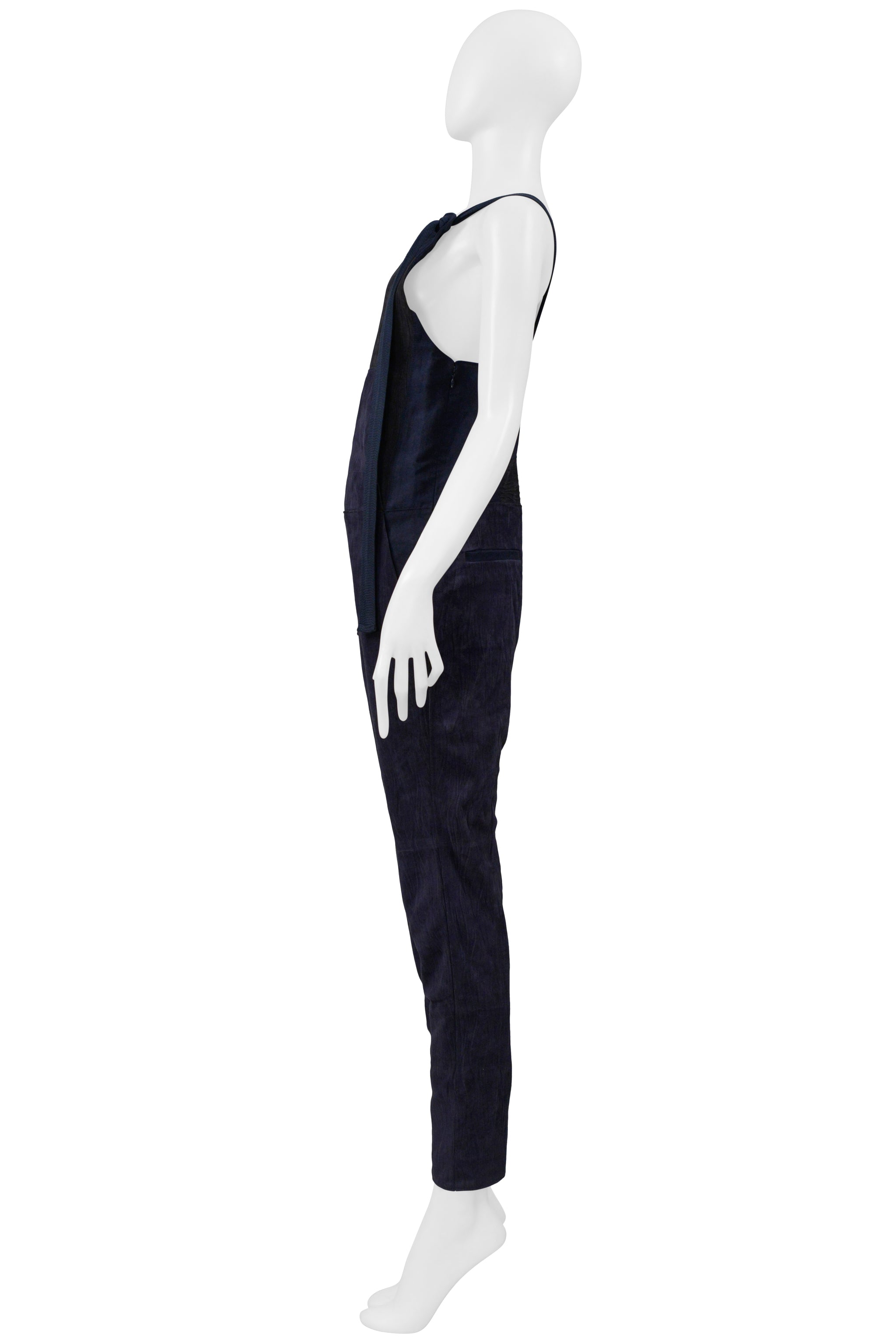 CHLOE BLUE SUEDE & FLAX JUMPSUIT 2014