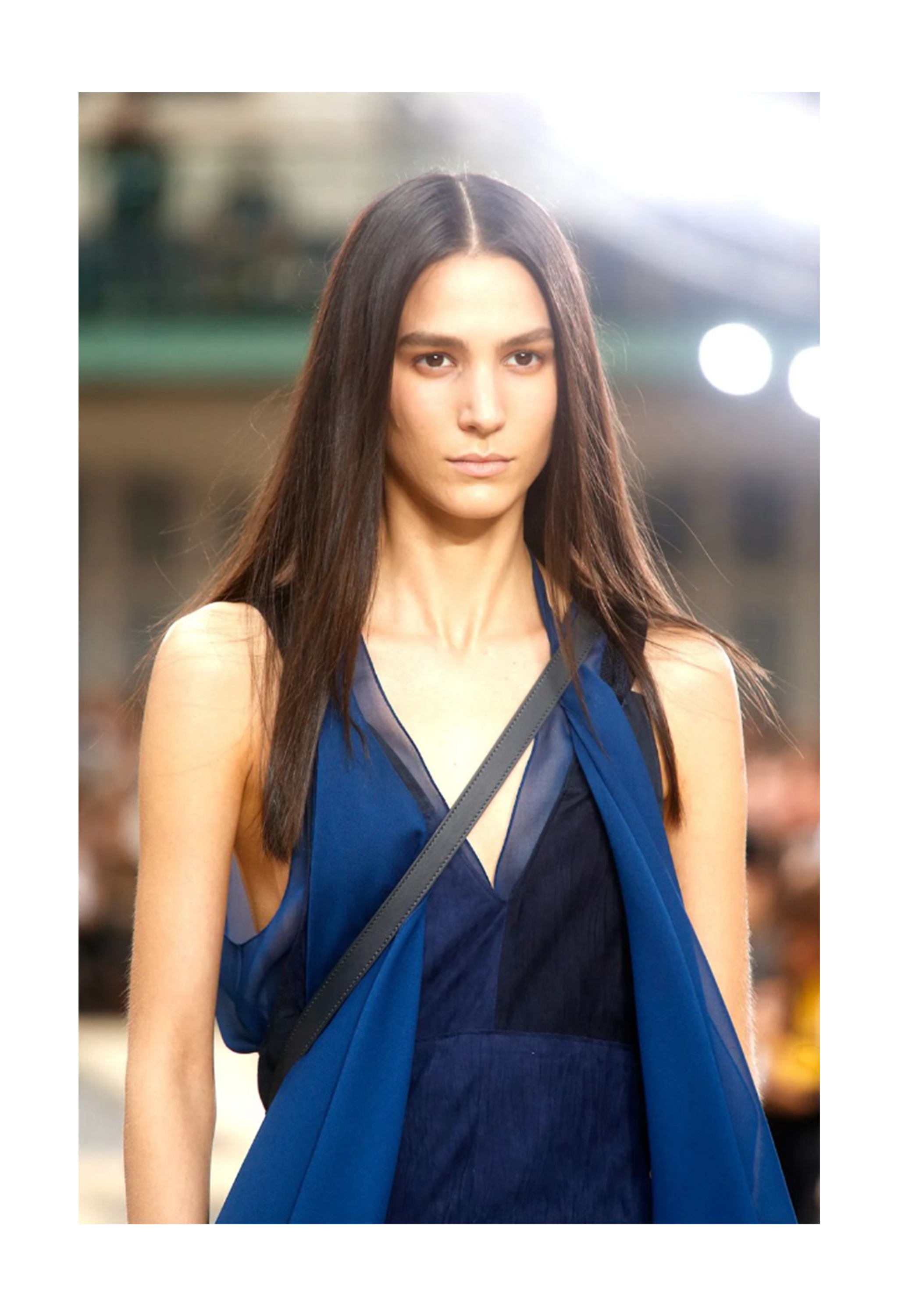 CHLOE BLUE SUEDE & FLAX JUMPSUIT 2014