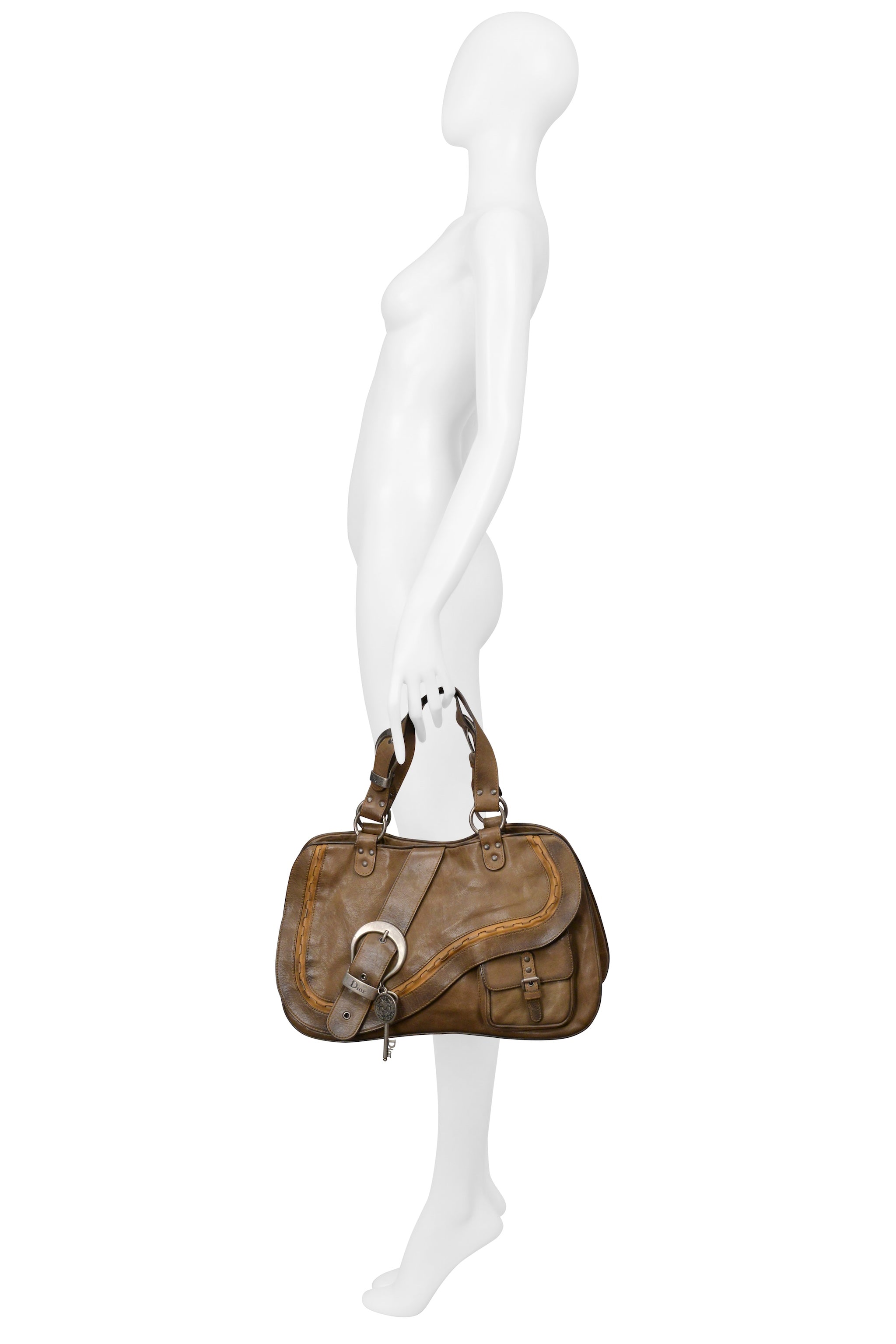 CHRISTIAN DIOR BY JOHN GALLIANO GAUCHO LEATHER BAG 2006