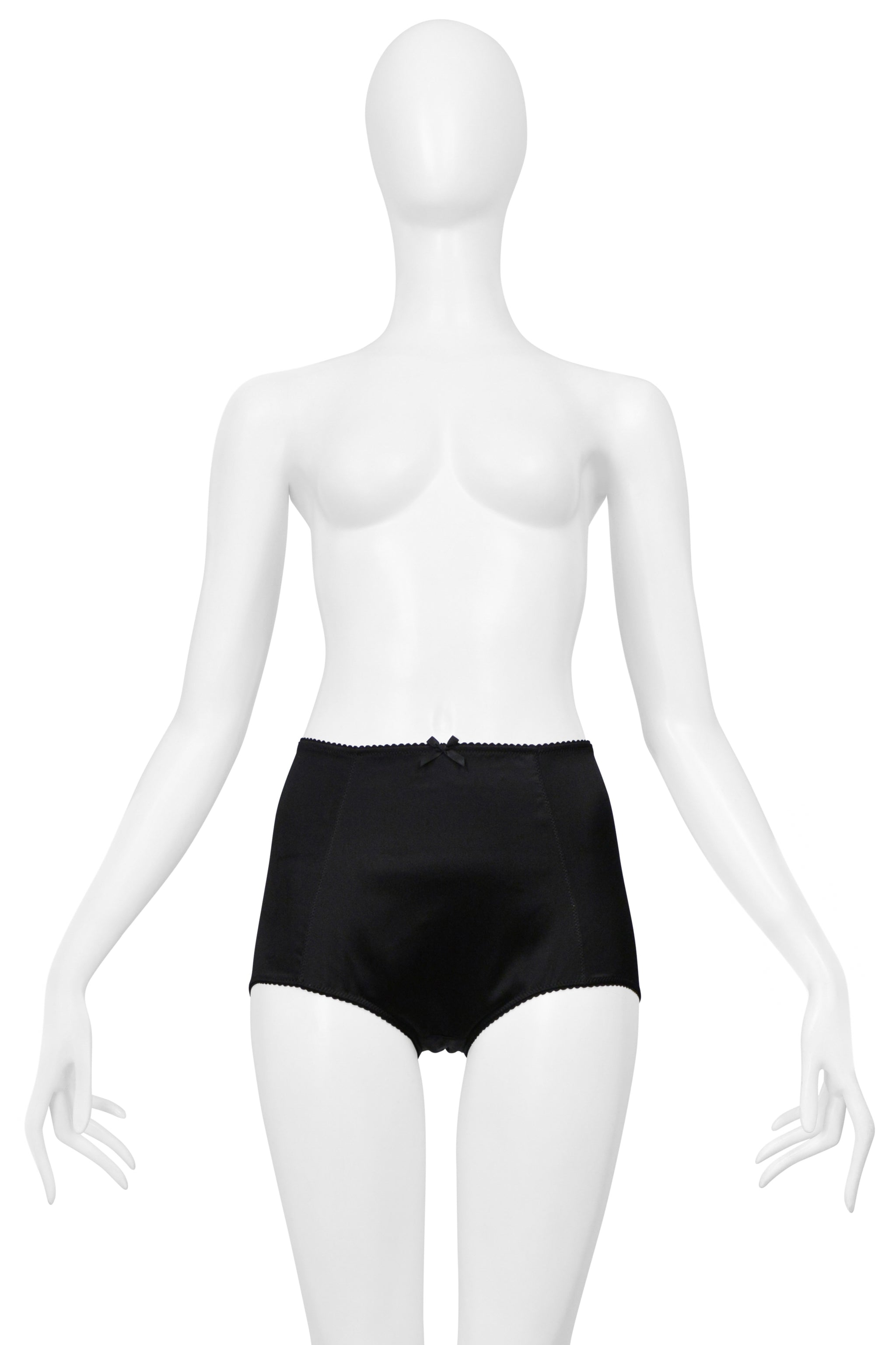 DOLCE & GABBANA BLACK SATIN PINUP BOTTOMS