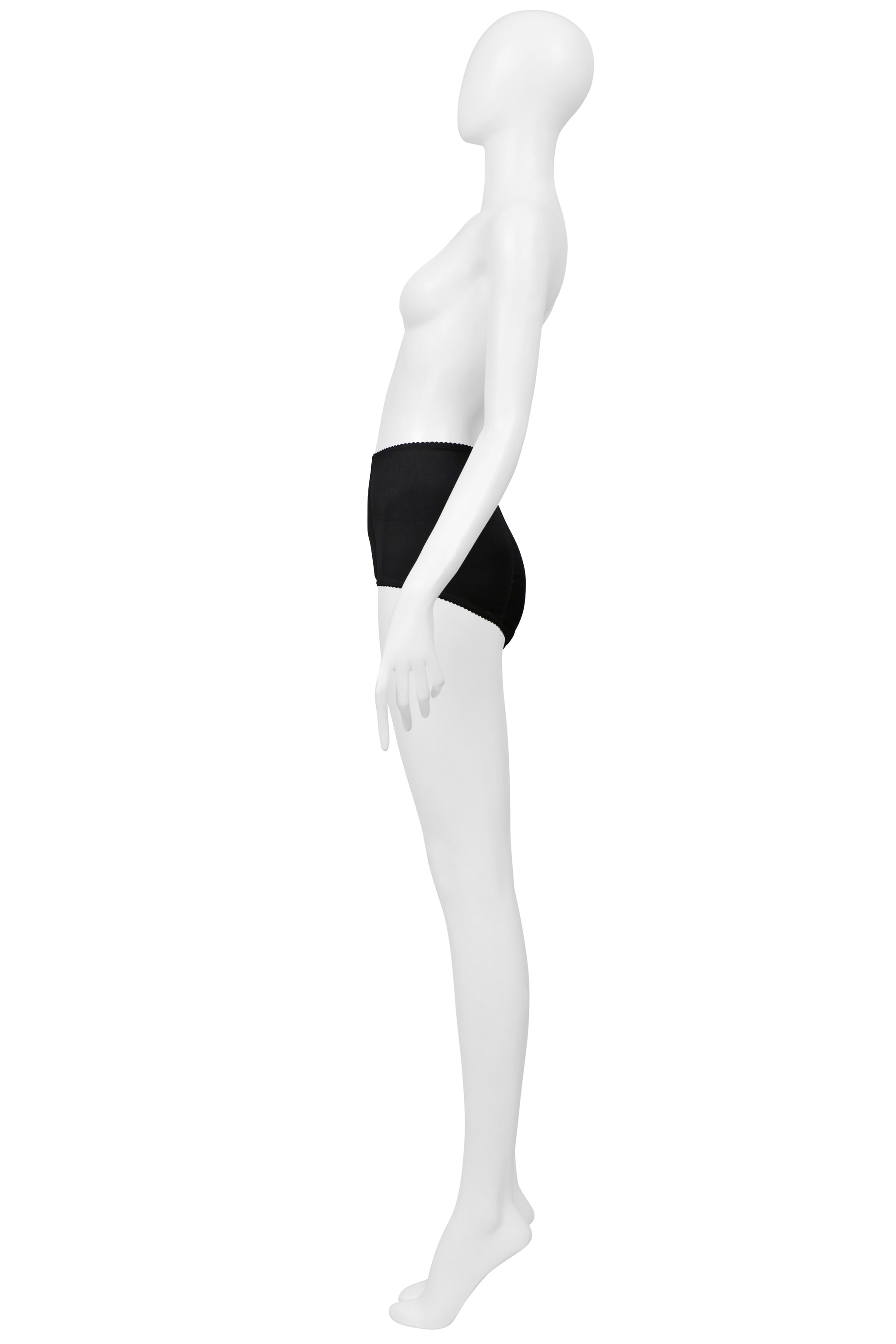 DOLCE & GABBANA BLACK SATIN PINUP BOTTOMS