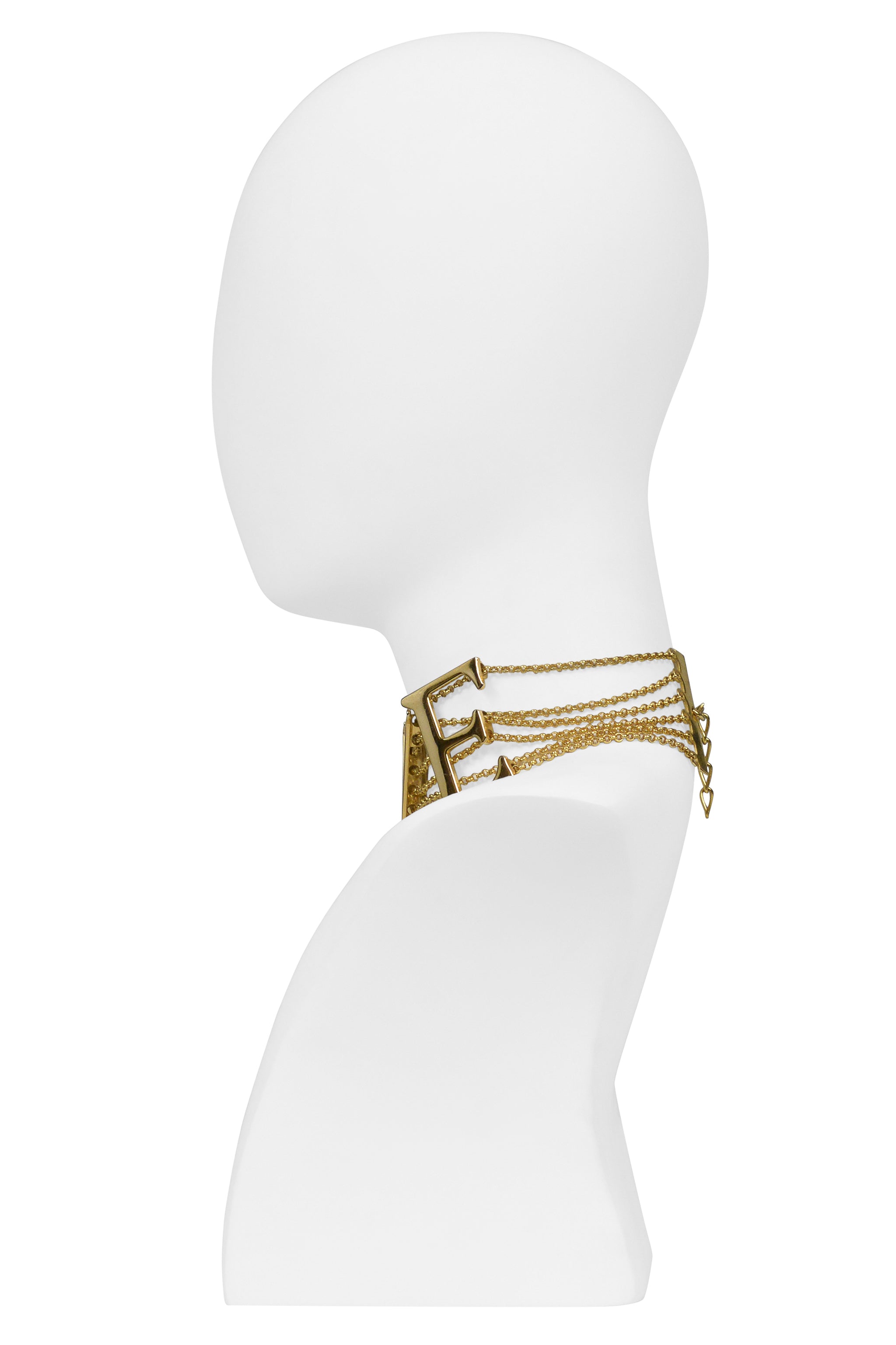 DOLCE & GABBANA GOLD "LOVE" CHOKER NECKLACE 2003