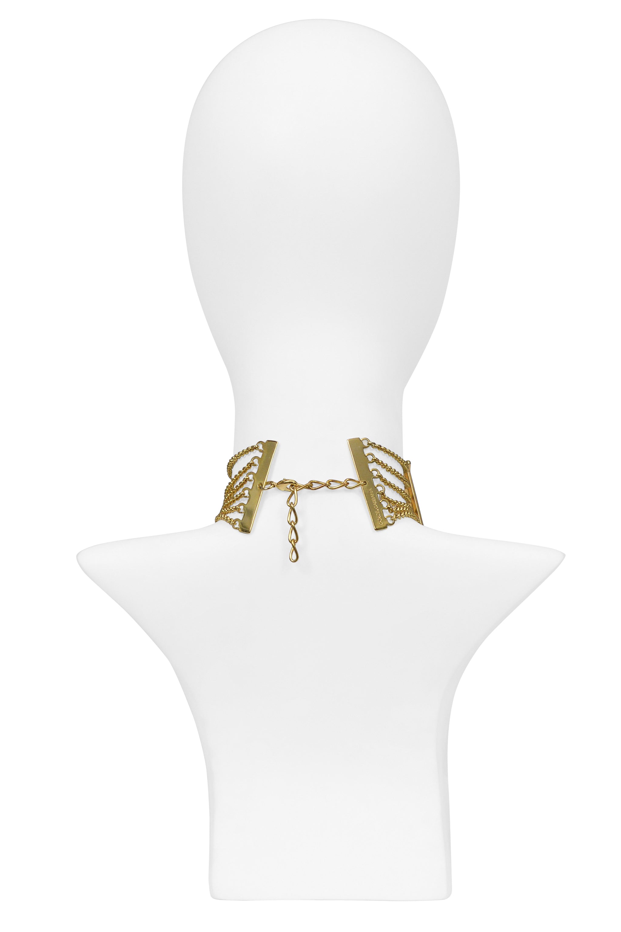 DOLCE & GABBANA GOLD "LOVE" CHOKER NECKLACE 2003