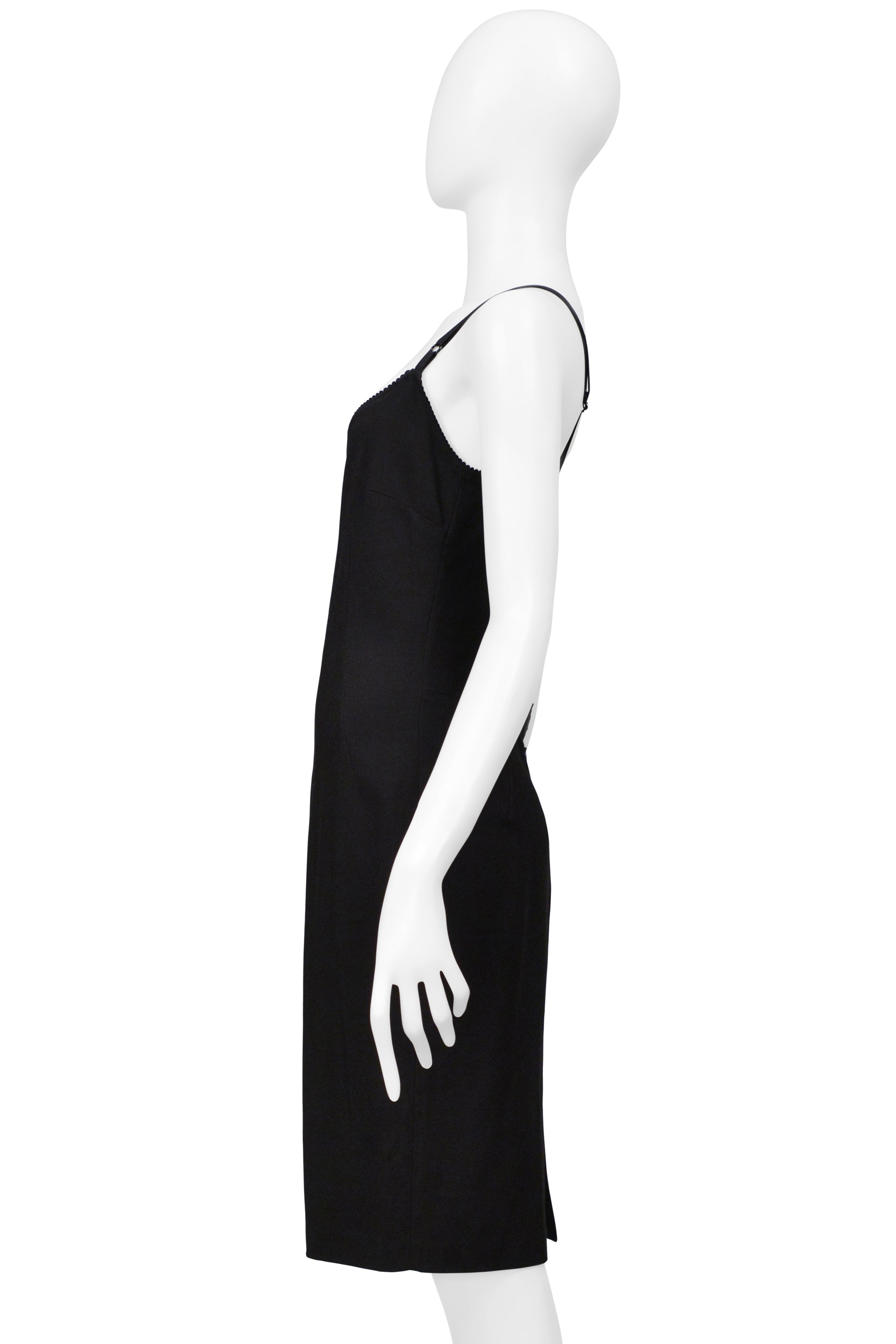 DOLCE & GABBANA D&G BLACK DRESS WITH CUTOUT BACK