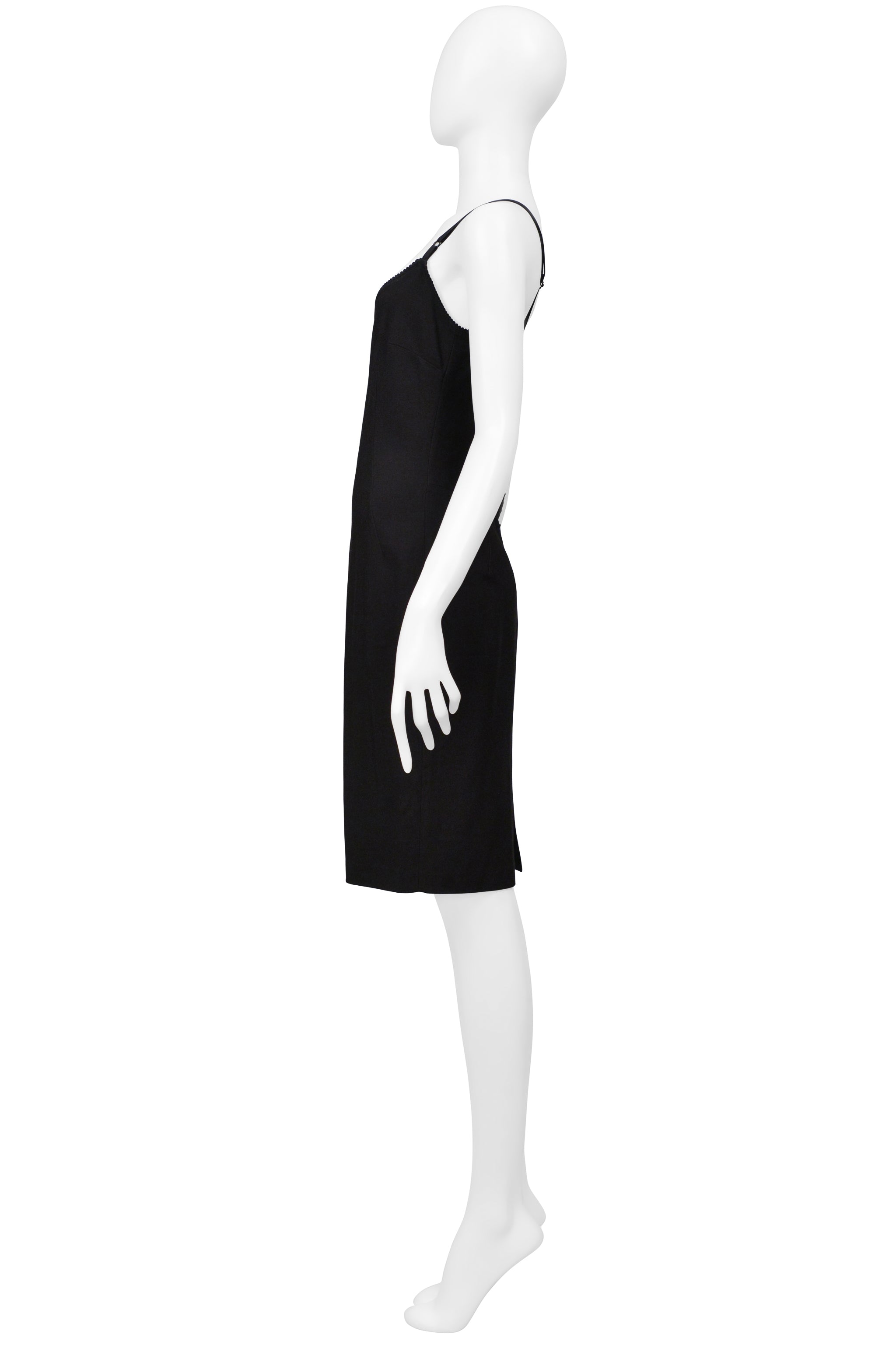 DOLCE & GABBANA D&G BLACK DRESS WITH CUTOUT BACK