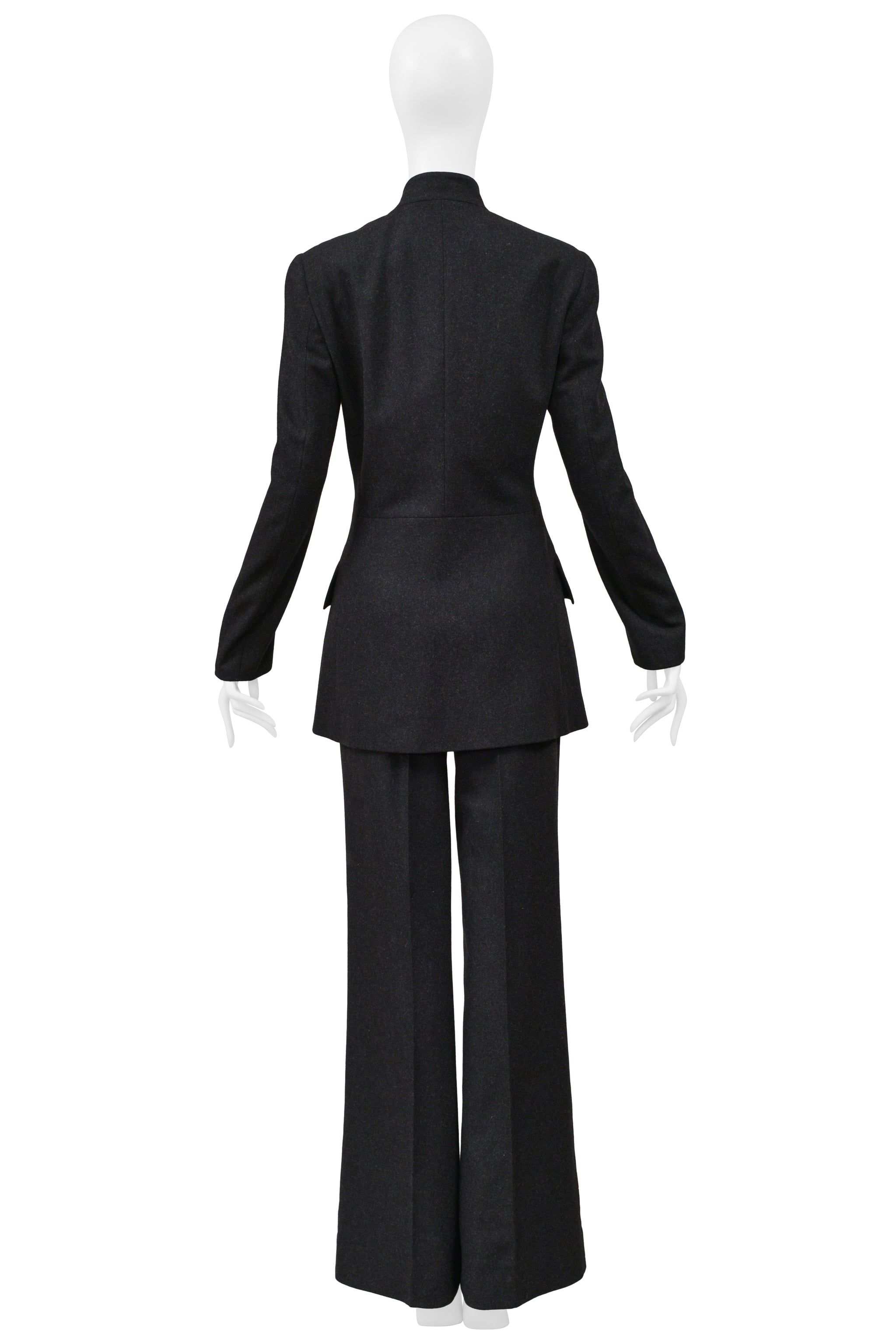 DOLCE & GABBANA CHARCOAL WOOL SUIT ENSEMBLE