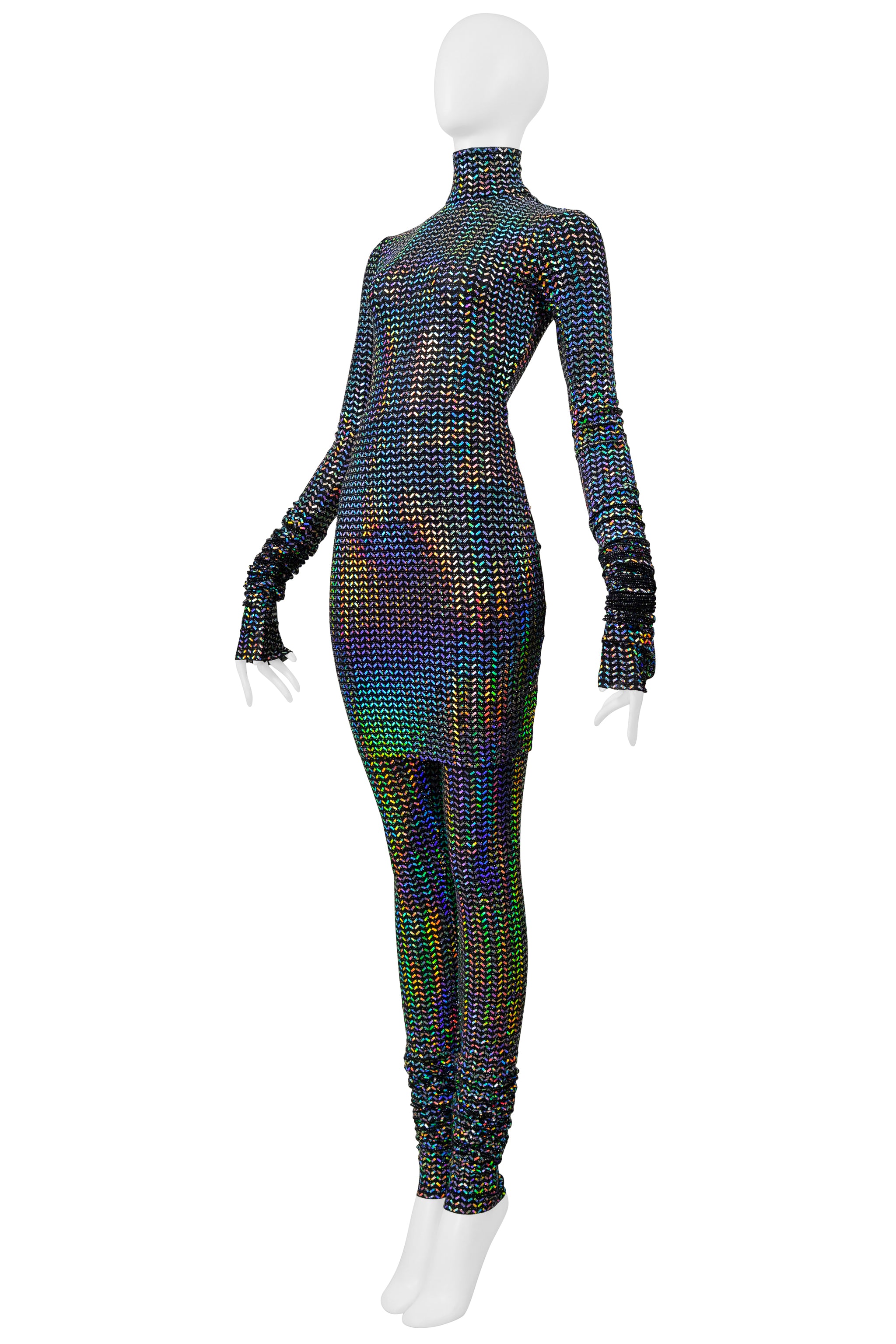 DOLCE & GABBANA LONG RAINBOW SEQUIN LEGGING ENSEMBLE 2021