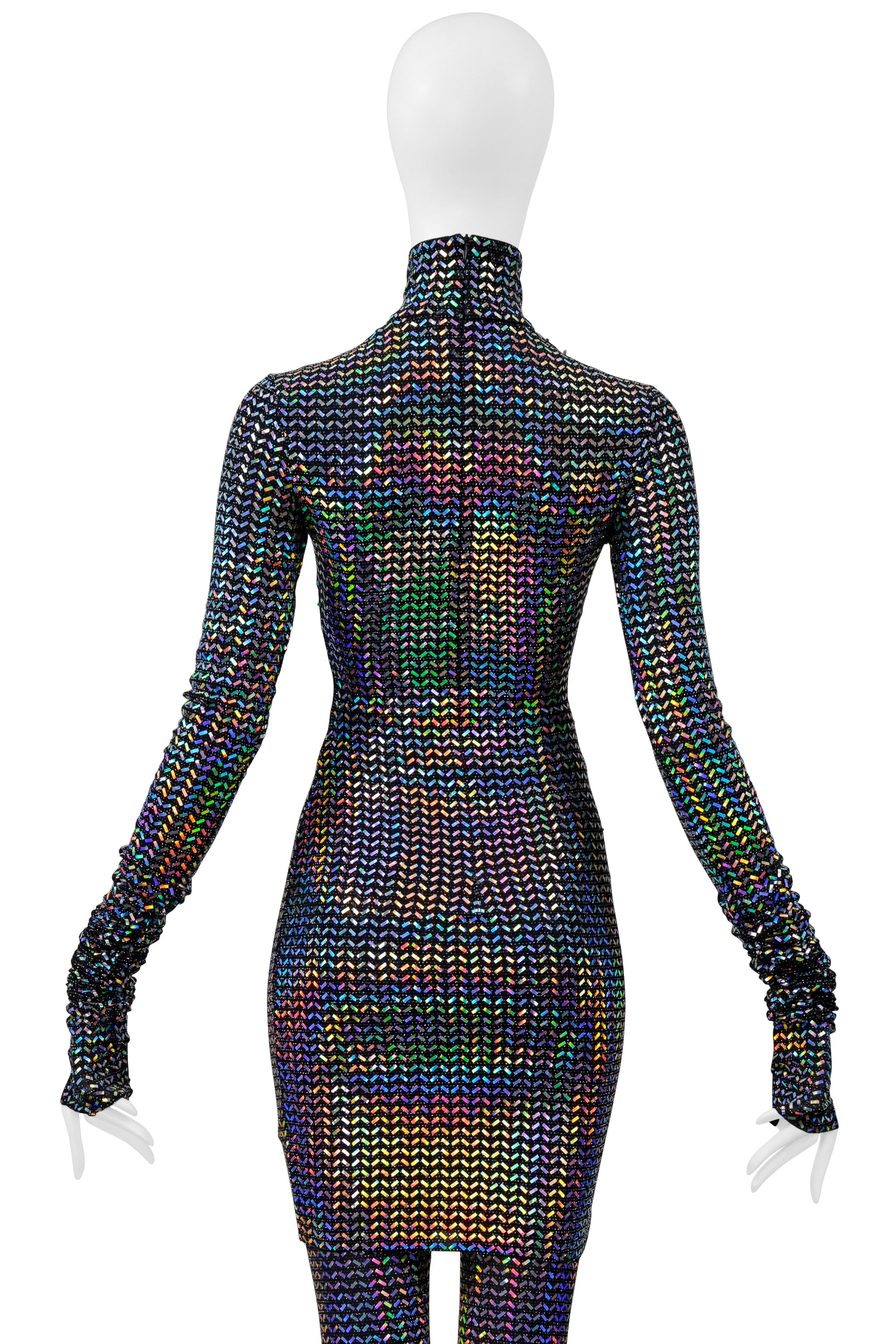 DOLCE & GABBANA LONG RAINBOW SEQUIN LEGGING ENSEMBLE 2021