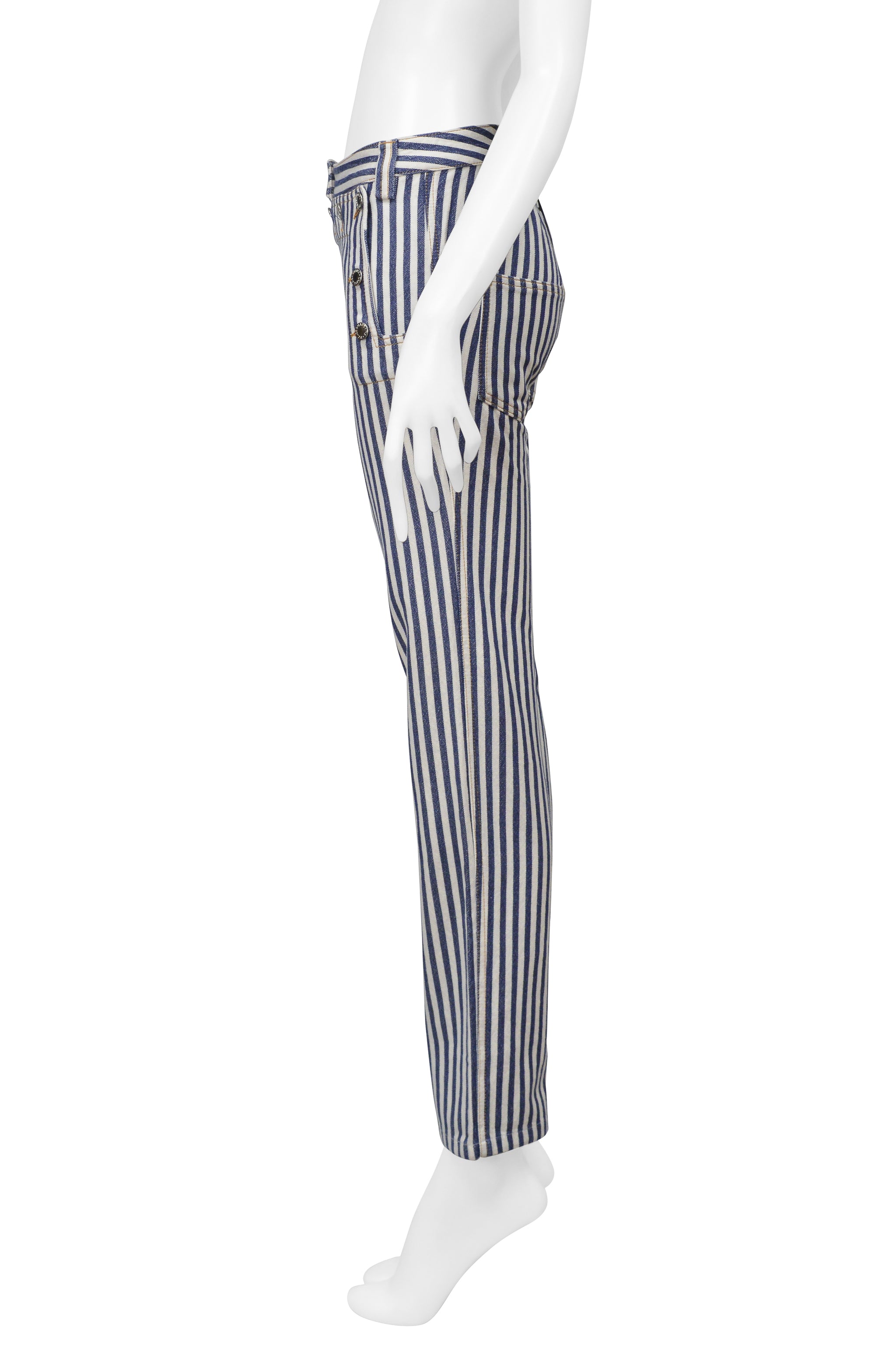 DOLCE & GABBANA STRIPED "SEX" JEANS