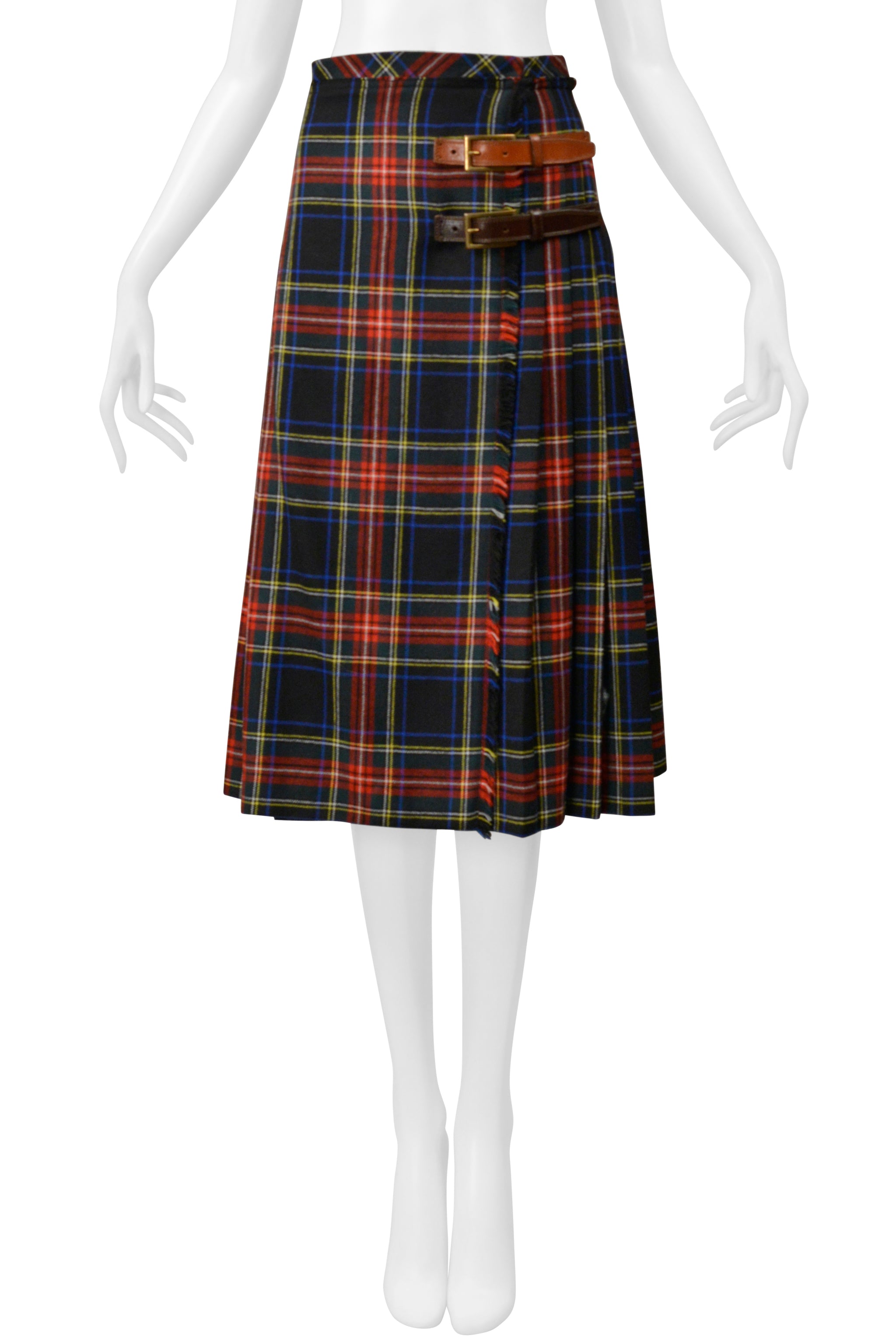 DOLCE & GABBANA D&G TARTAN PLAID JACKET & SKIRT ENSEMBLE 2008