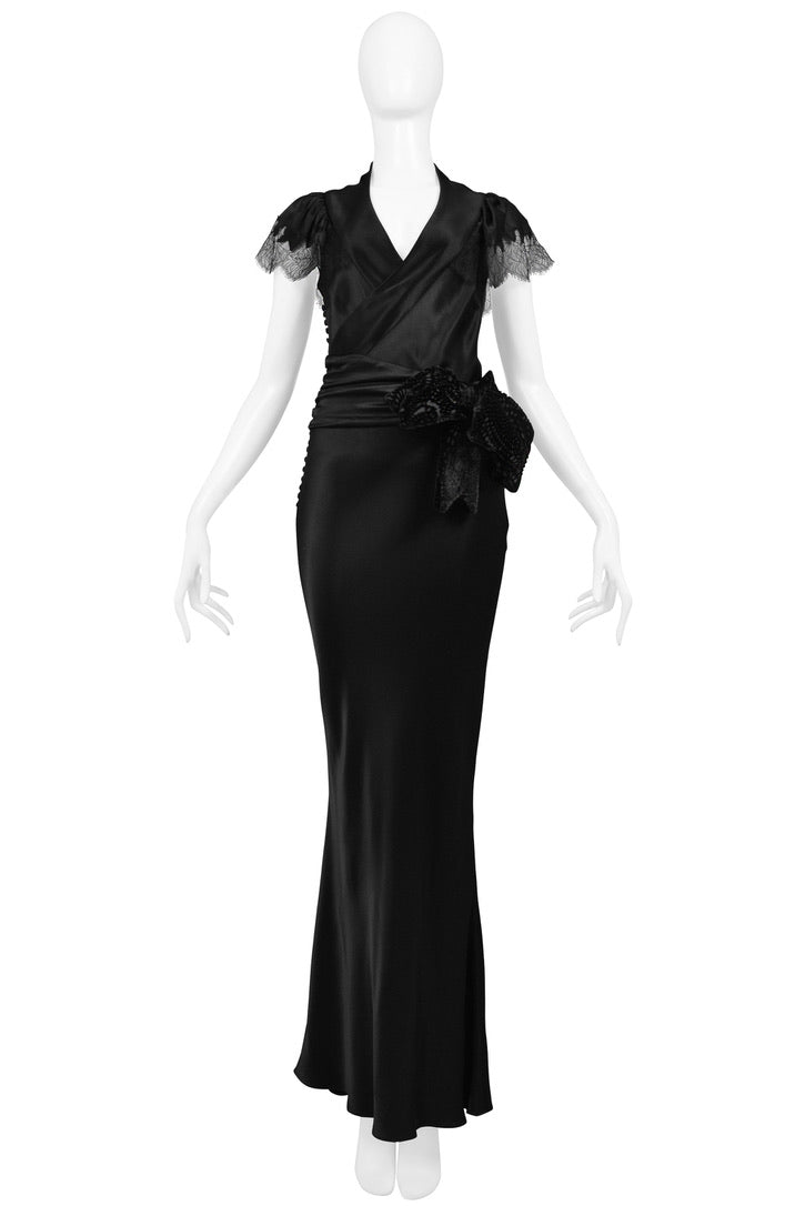 CHRISTIAN DIOR BY JOHN GALLIANO ICONIC DEVIL WEARS PRADA EVENING GOWN 2005