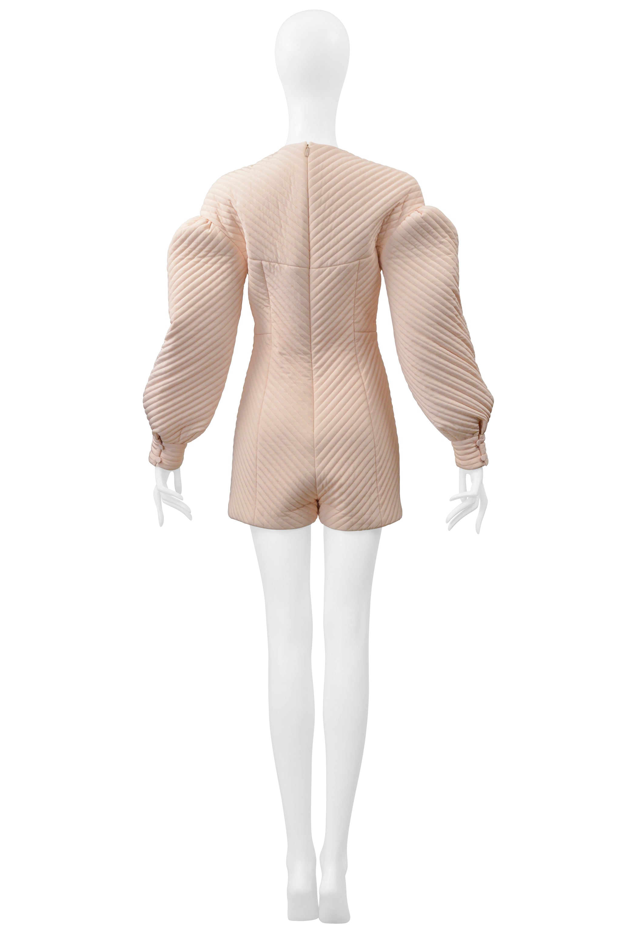 FENDI PINK PADDED ARCHITECTURAL MINI ROMPER 2020