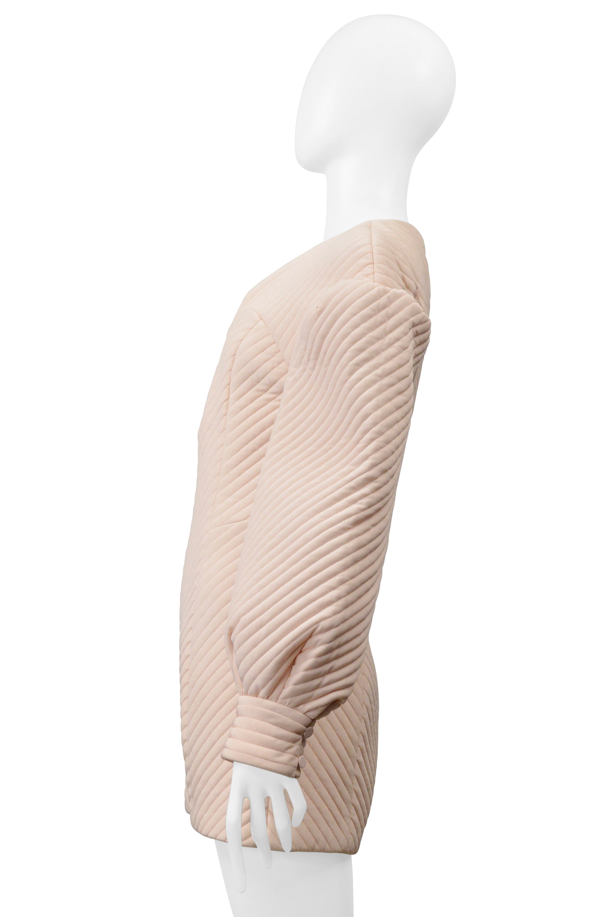 FENDI PINK PADDED ARCHITECTURAL MINI ROMPER 2020