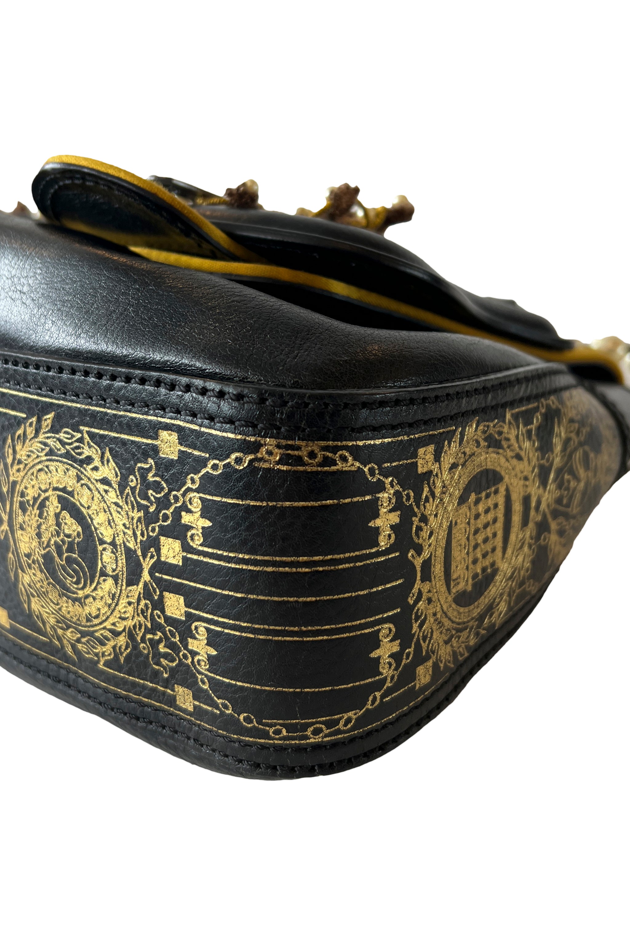 FENDI PEARL & GOLD HARDWARE "B" BAG 2006