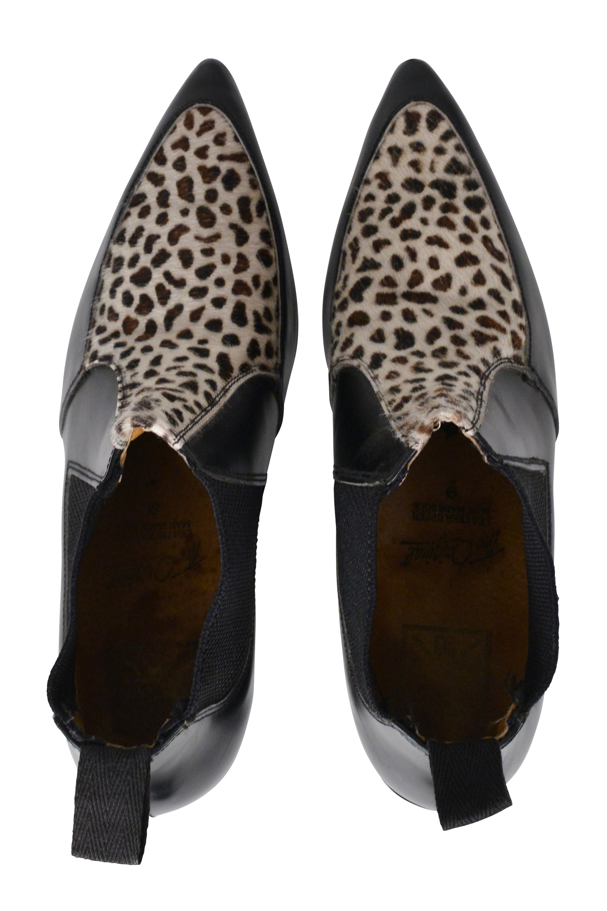 FRED AIR FUR & BLACK LEATHER BOOTS