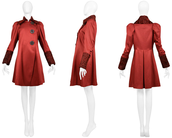 ジャケット・アウター 90s Christian Dior boa half coat wine L Vintage Designer Christian Dior Jacket