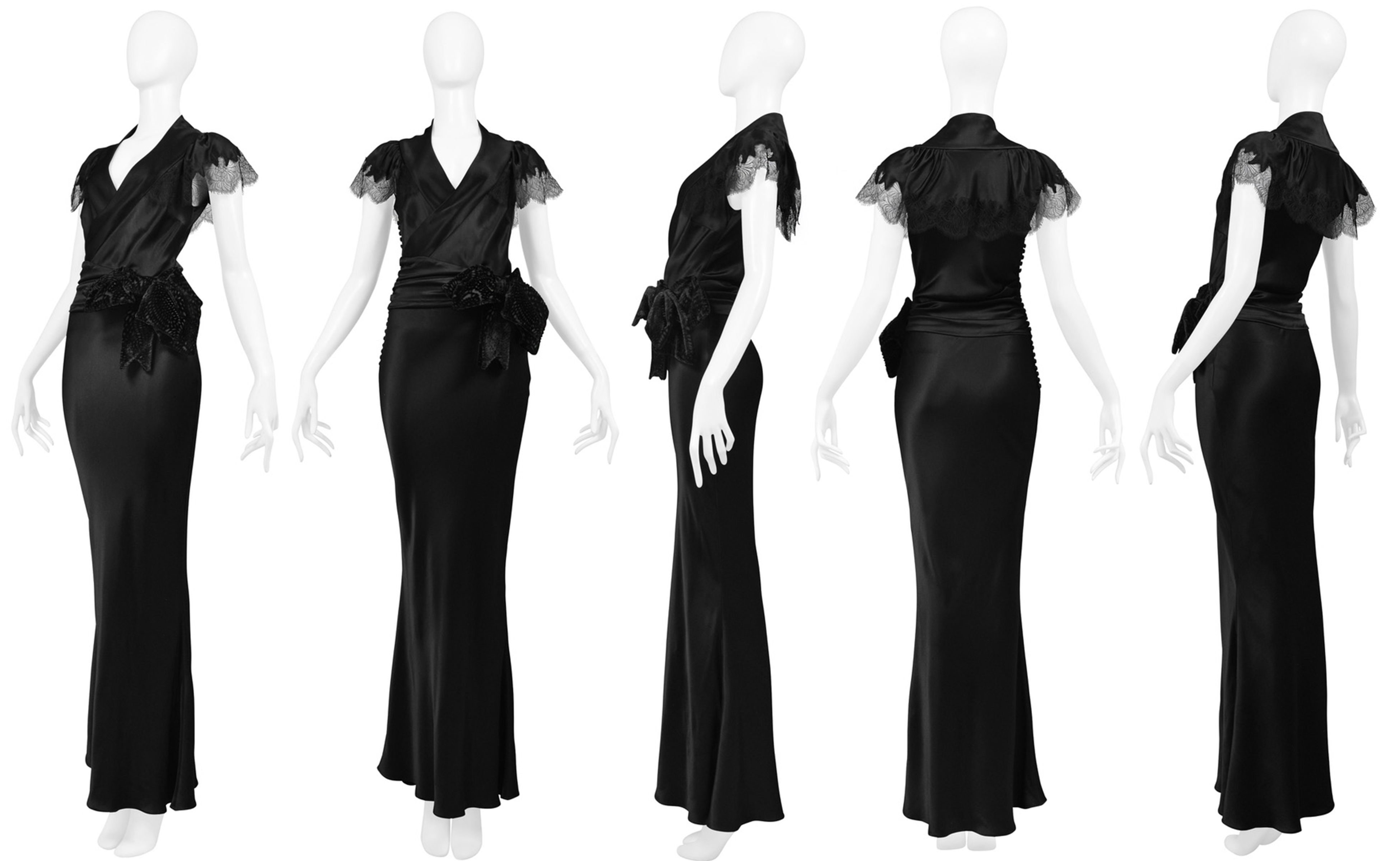 CHRISTIAN DIOR BY JOHN GALLIANO ICONIC DEVIL WEARS PRADA EVENING GOWN 2005