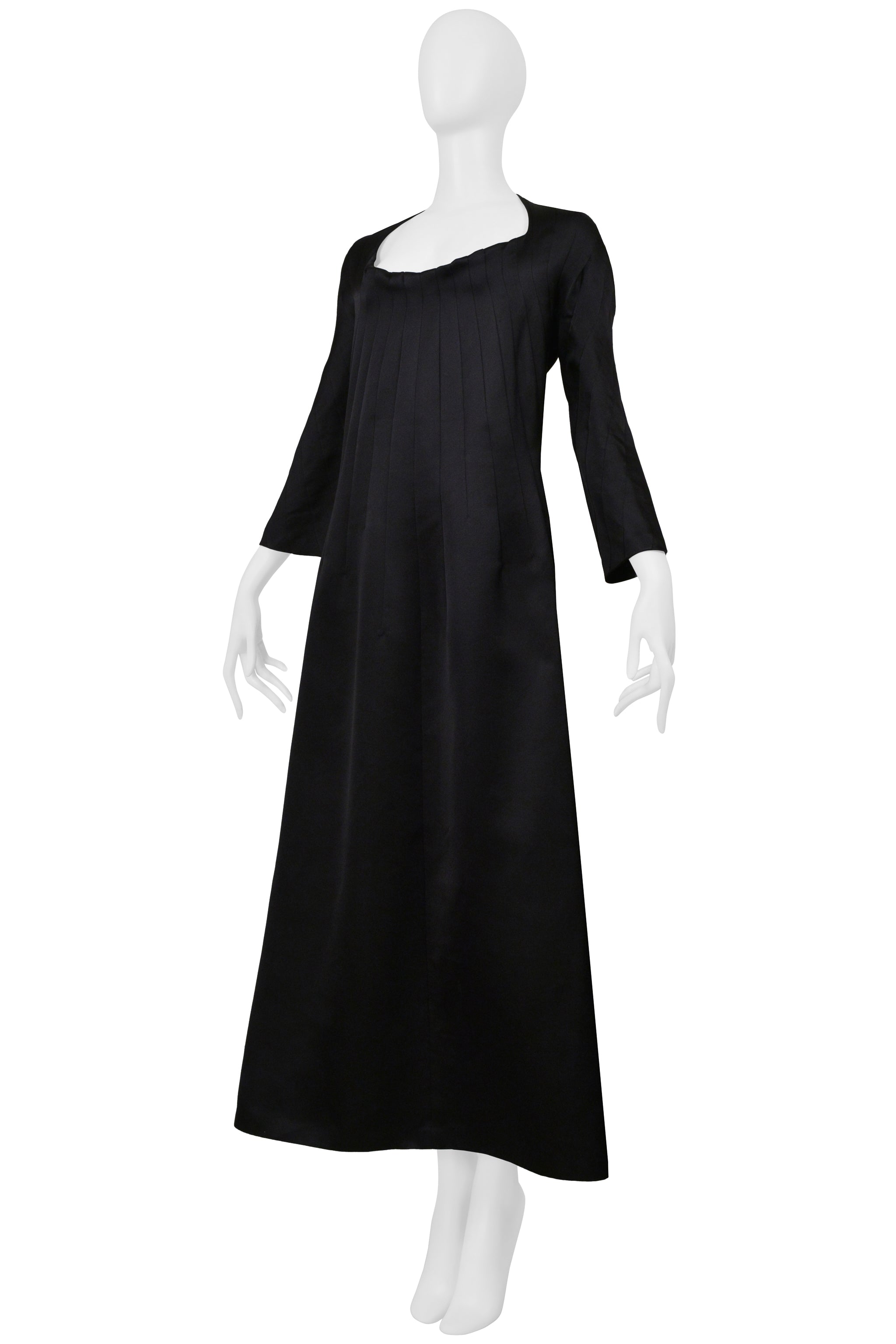 JUNYA WATANABE BLACK DRESS WITH SQUARE NECKLINE 1999-2000