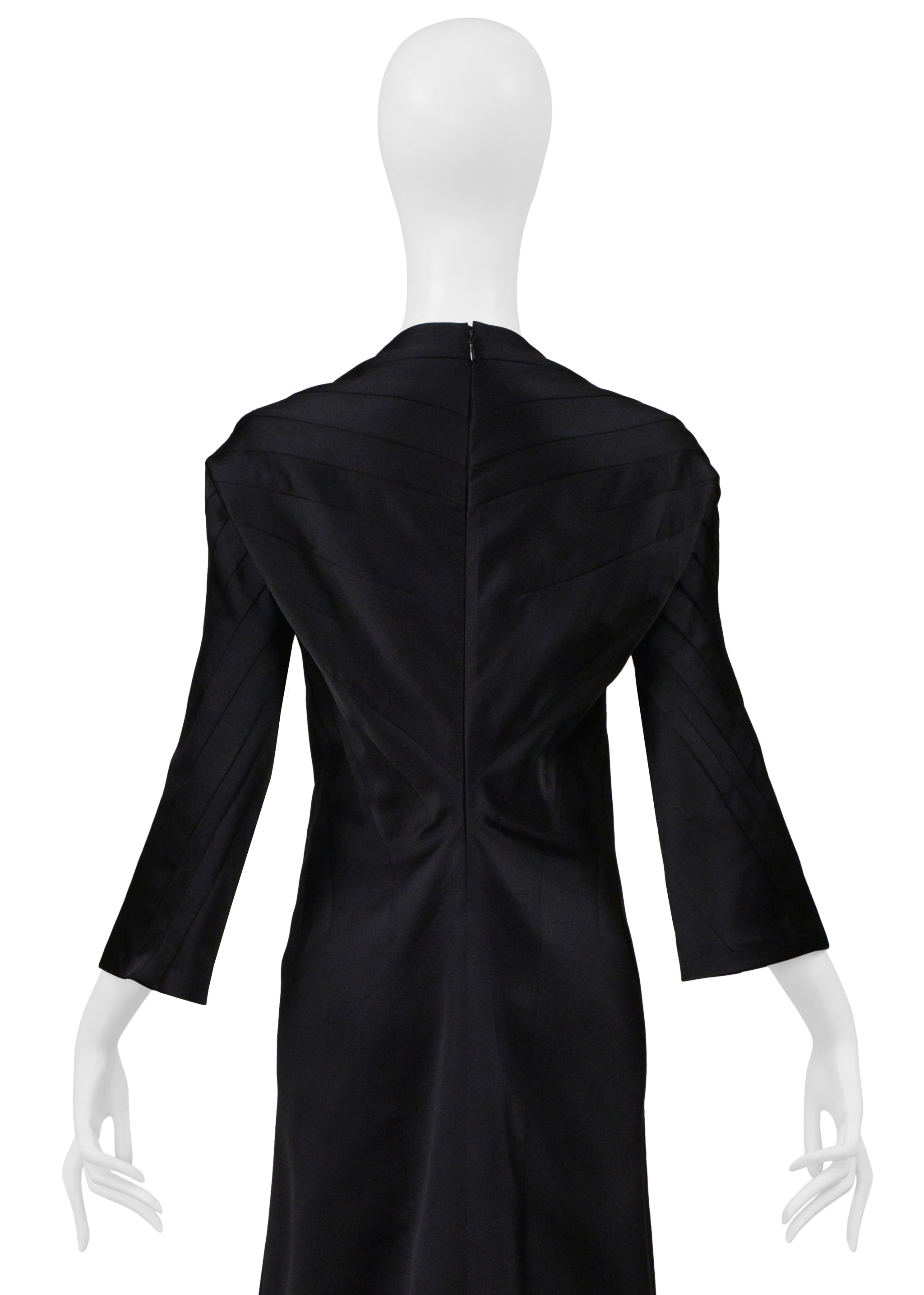 JUNYA WATANABE BLACK DRESS WITH SQUARE NECKLINE 1999-2000