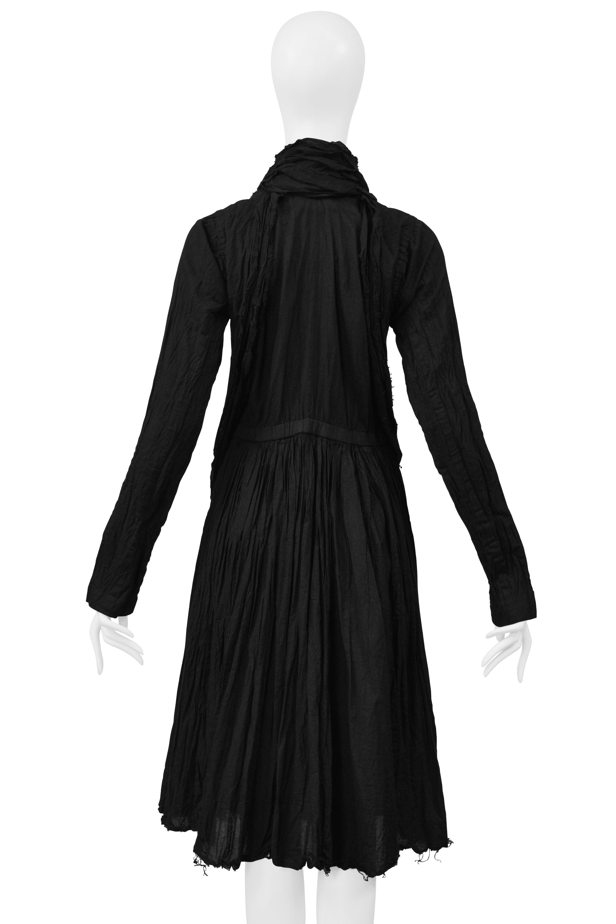 JUNYA WATANABE BLACK 10 LAYER COTTON COAT 2005