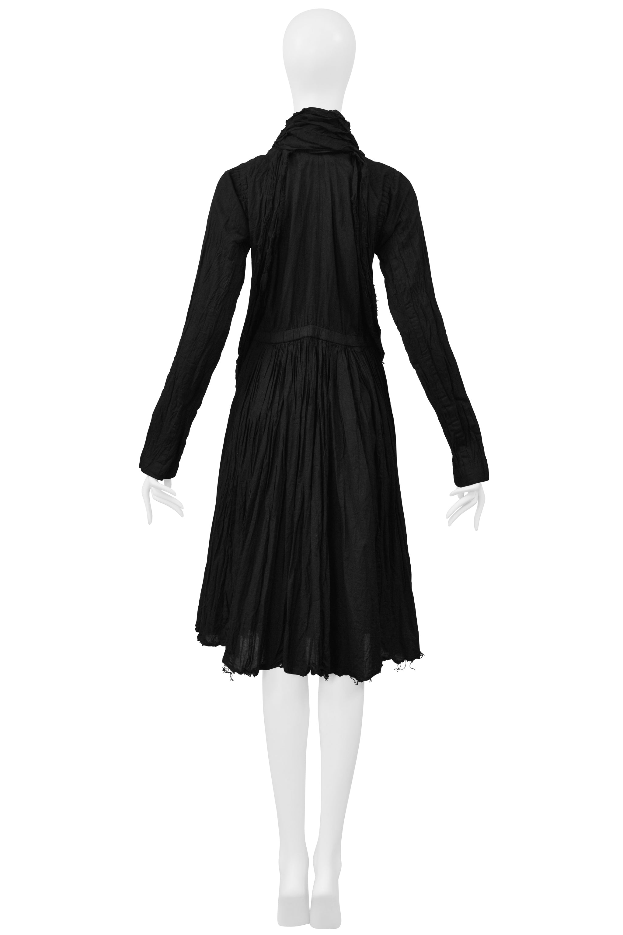 JUNYA WATANABE BLACK 10 LAYER COTTON COAT 2005