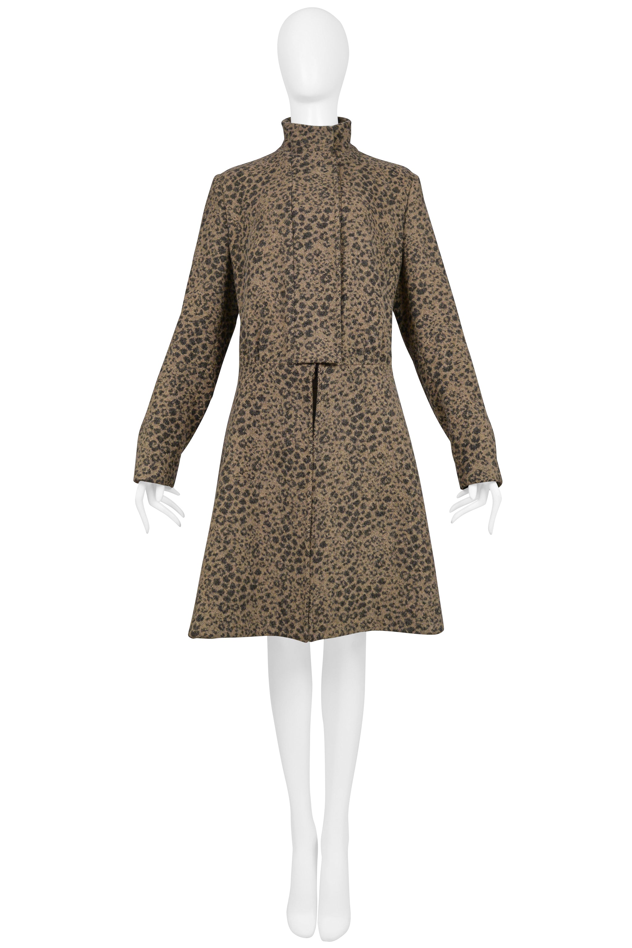 HELMUT LANG LEOPARD MOD COAT 2001