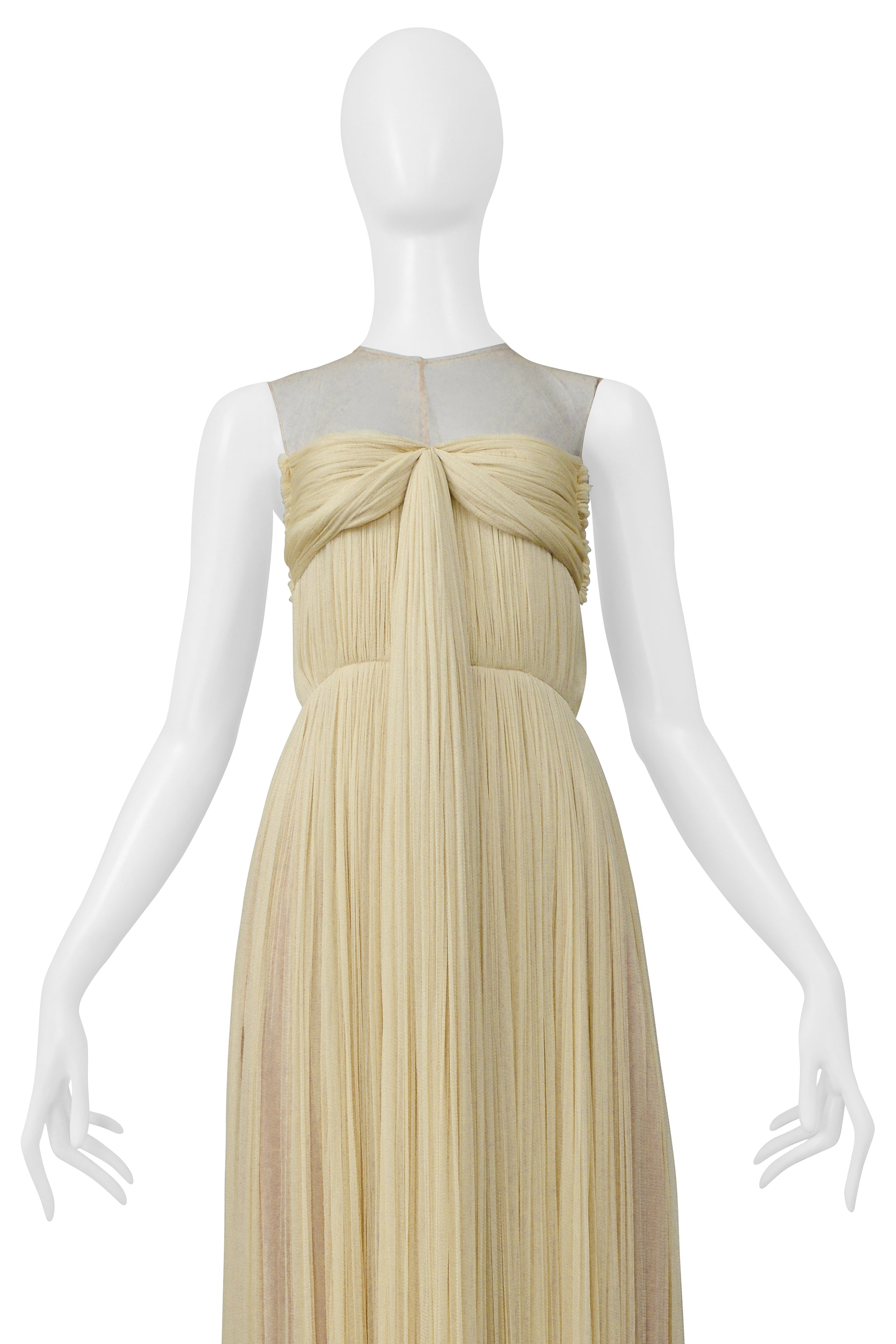 LANVIN PALE YELLOW EVENING GOWN 2023