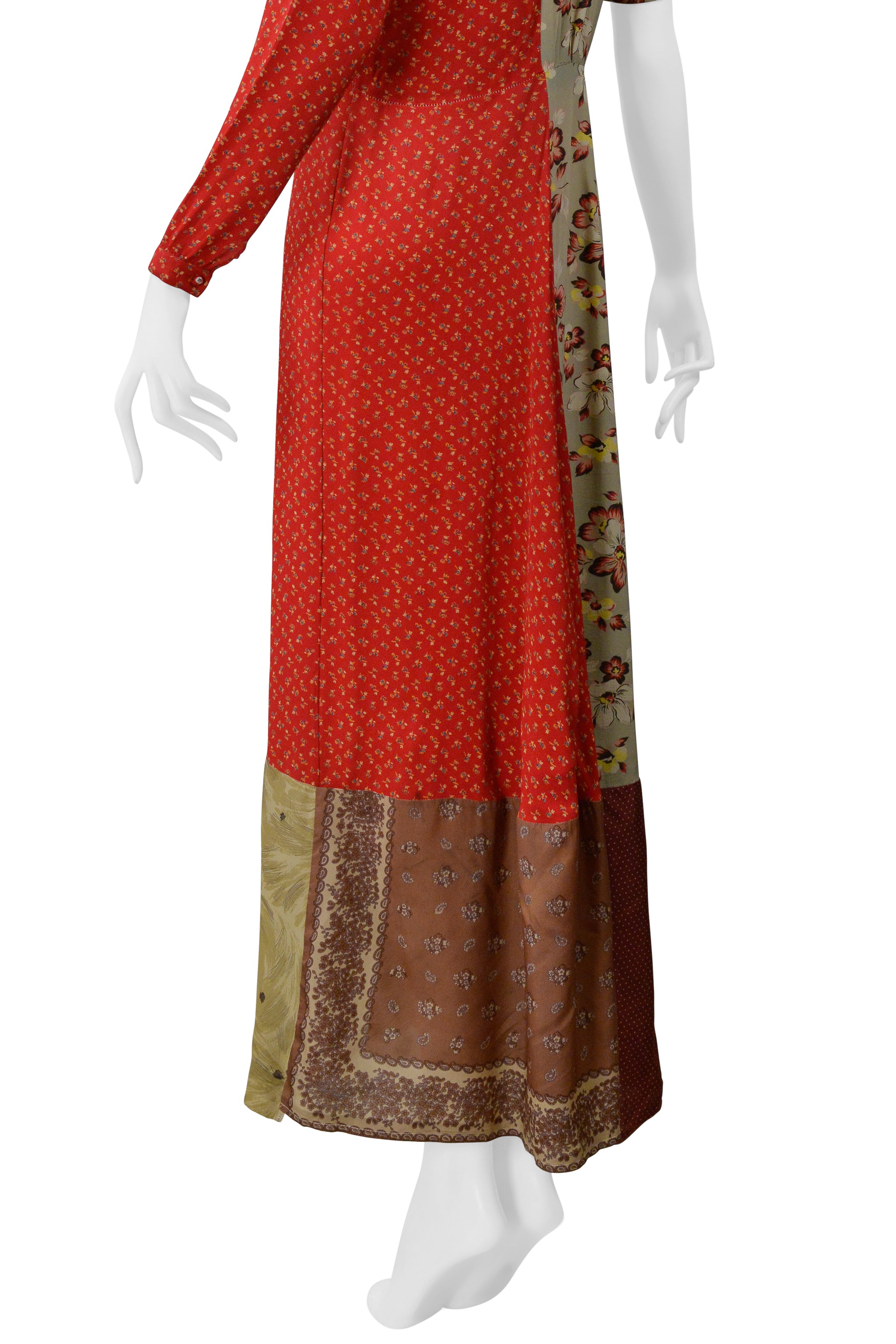 MAISON MARTIN MARGIELA ARTISANAL RECONSTRUCTED FLORAL VINTAGE DRESS 1993-94