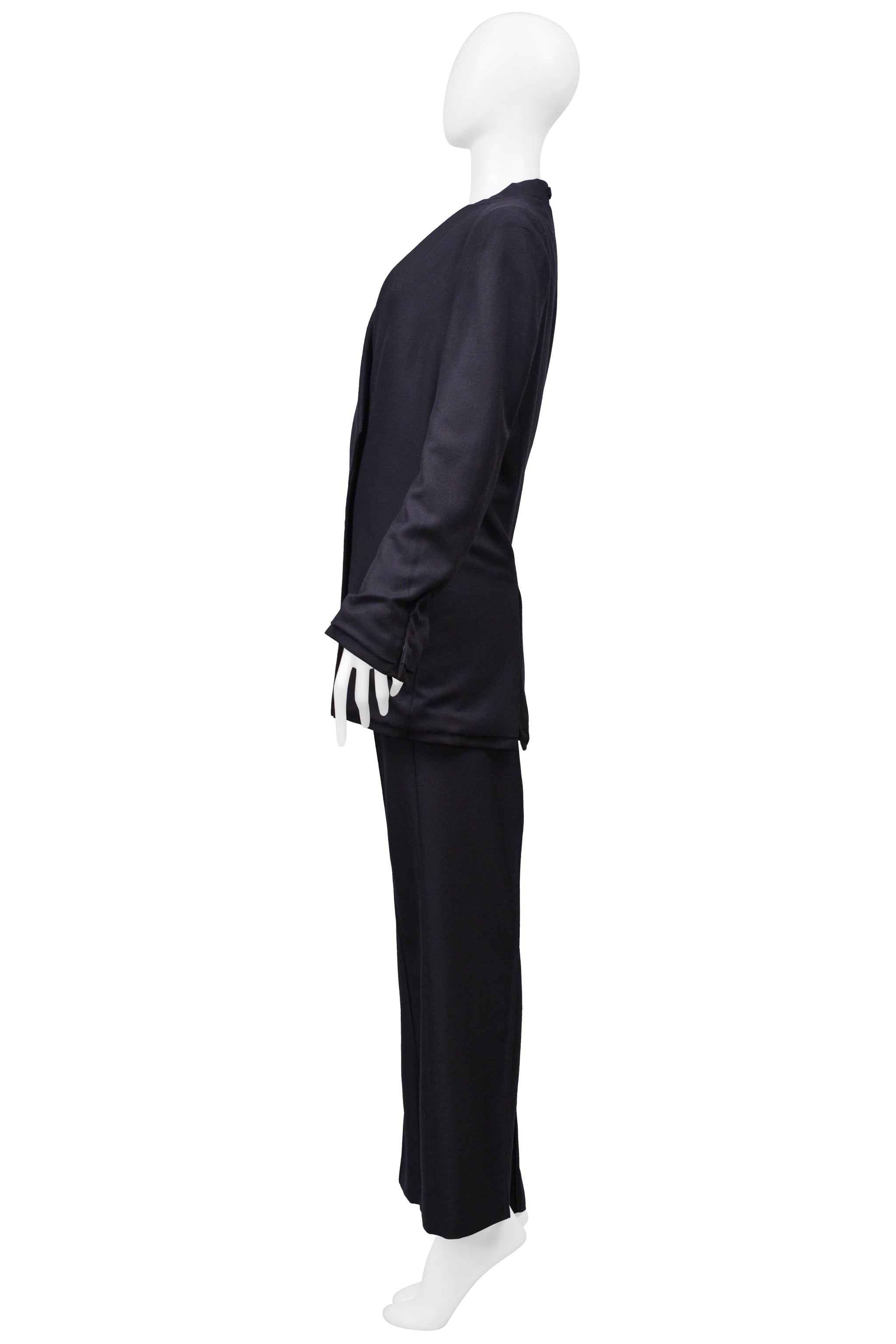 MAISON MARTIN MARGIELA BLUE OVERSIZED PANT SUIT 2000-01