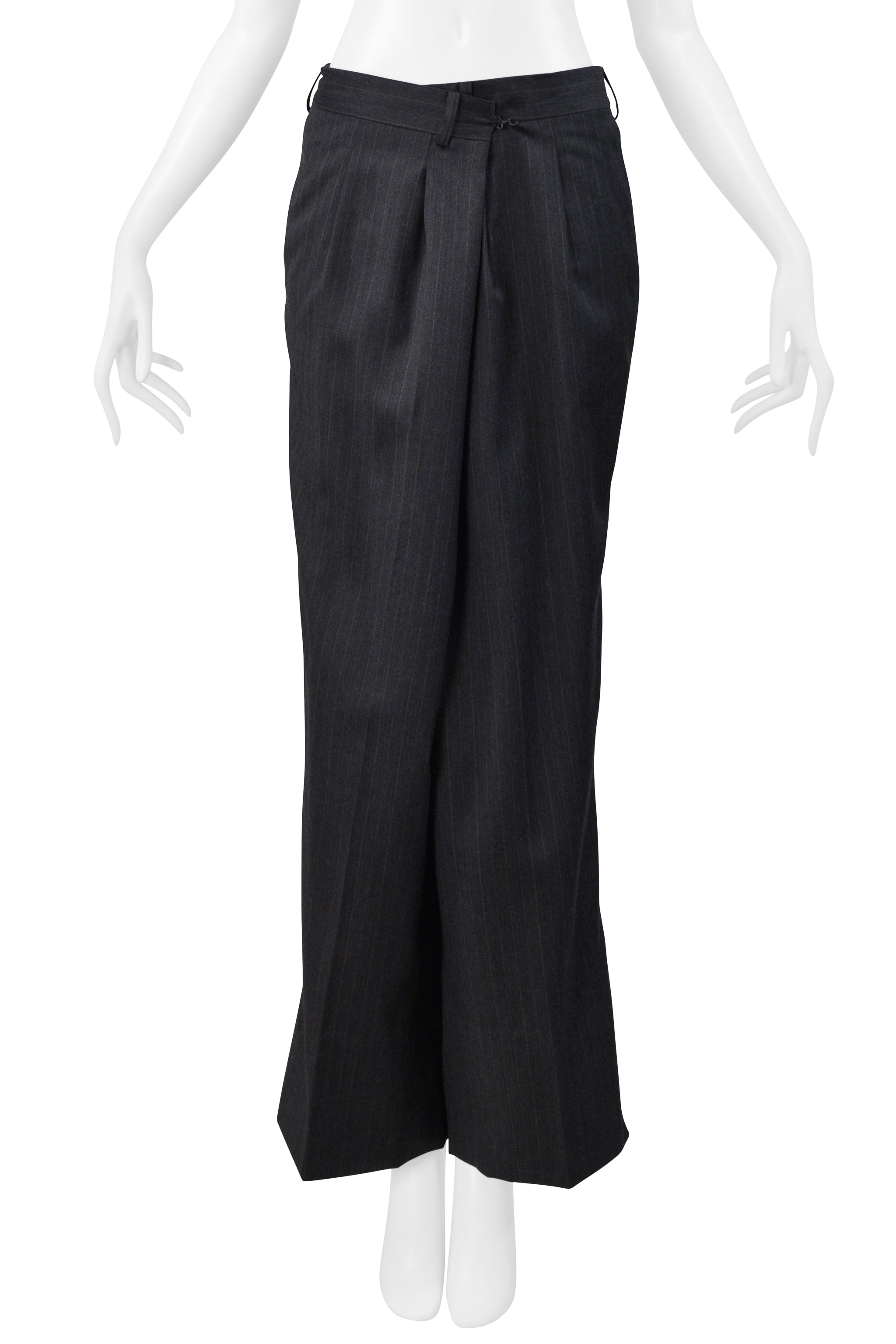 MAISON MARTIN MARGIELA GREY FOLD OVER TROUSER PANTS 2000