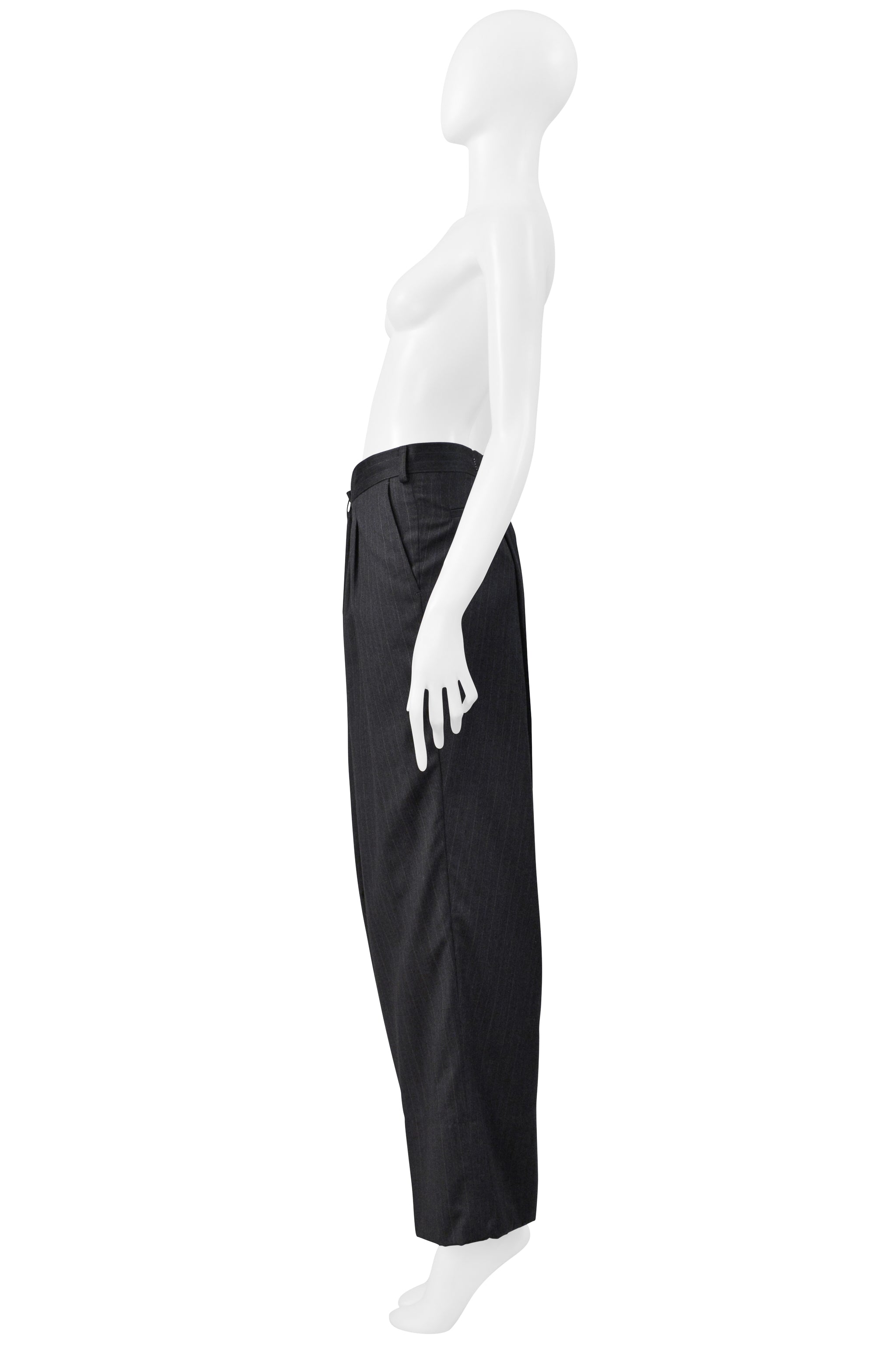 MAISON MARTIN MARGIELA GREY FOLD OVER TROUSER PANTS 2000
