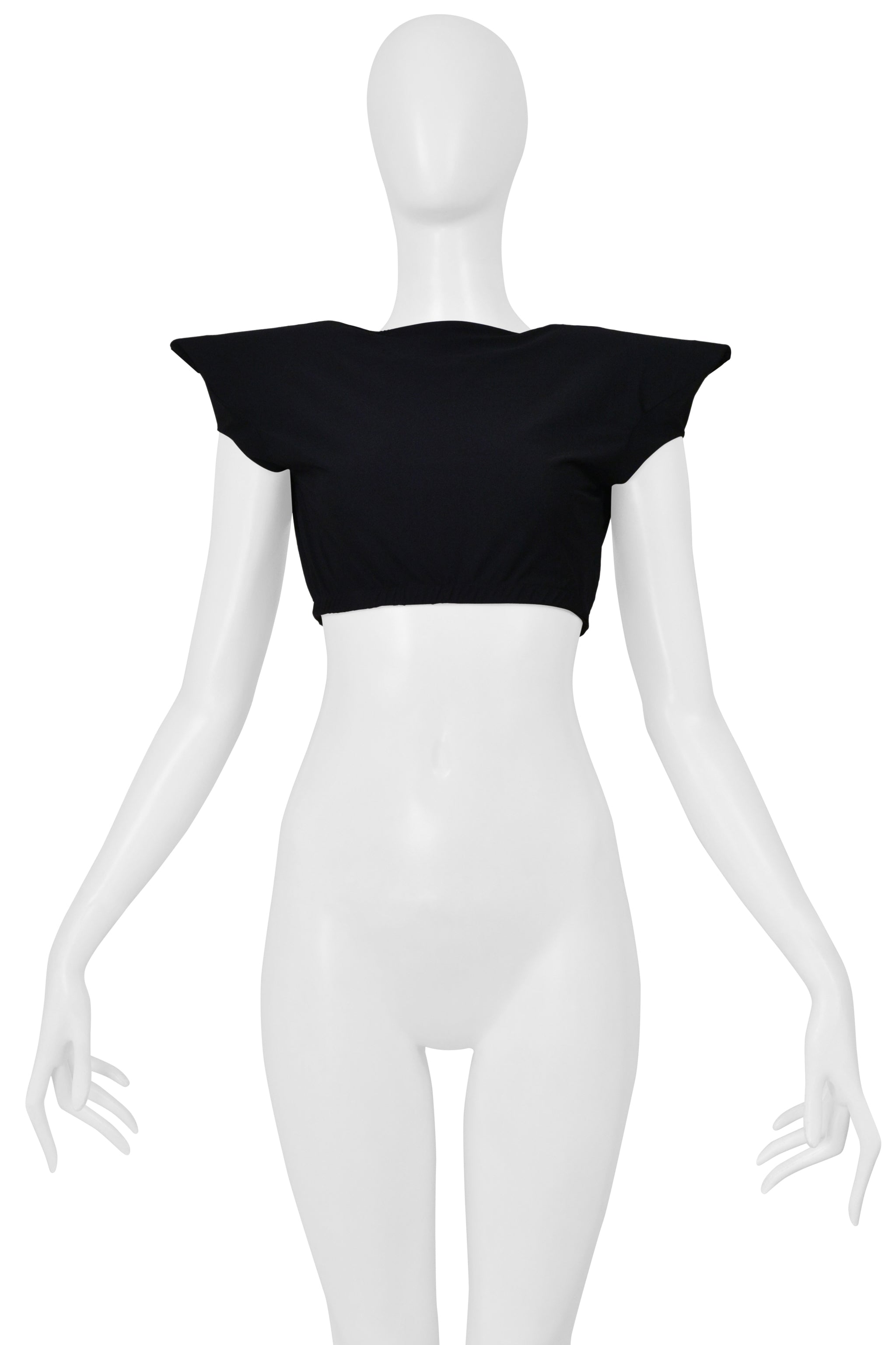 MAISON MARTIN MARGIELA FUCHSIA PINK SWEATER DRESS WITH HIGH NECK AND SHOULDER PADS 2007