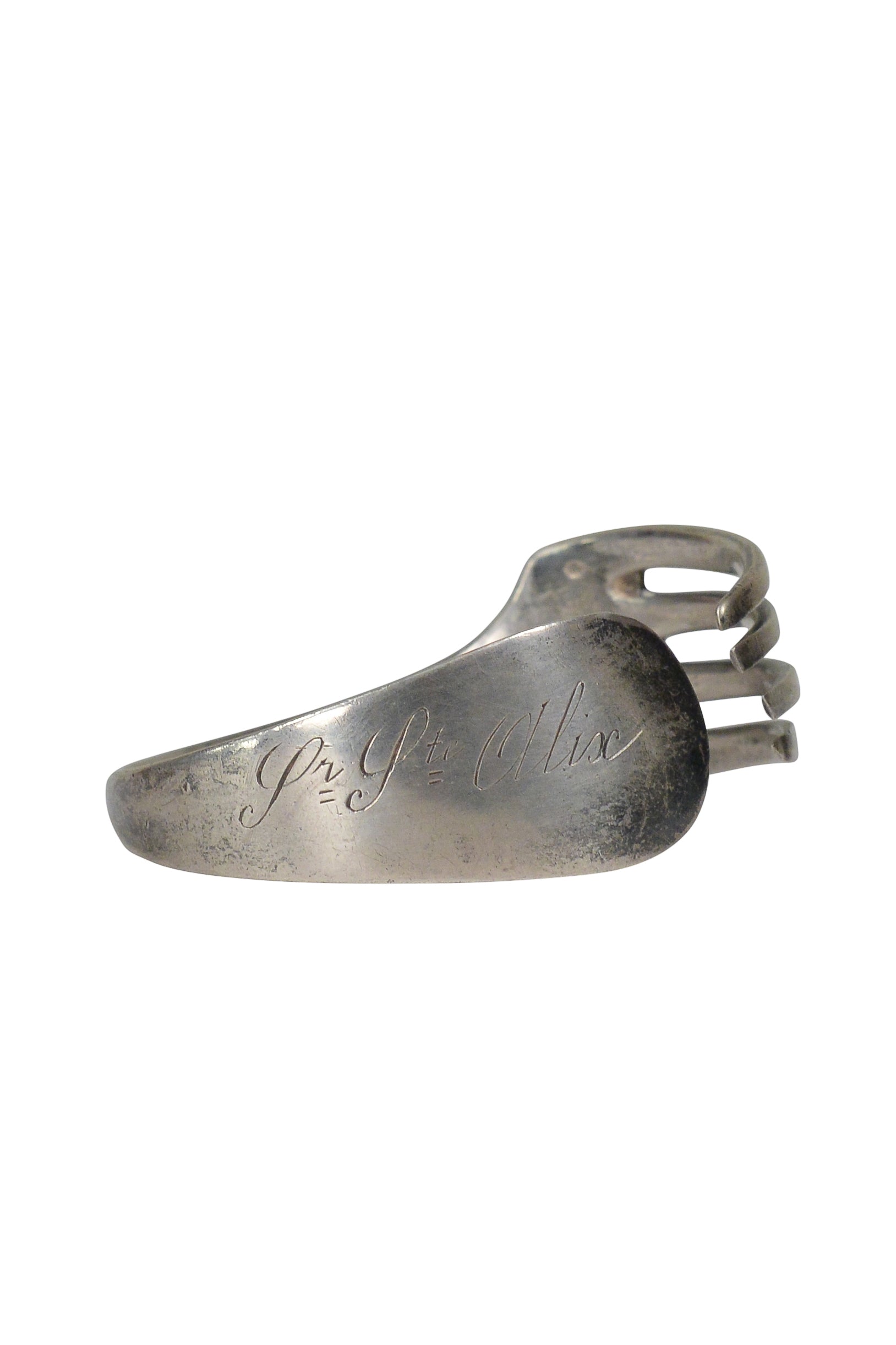 MAISON MARTIN MARGIELA ARTISANAL VINTAGE SILVER FORK BRACELET 2001